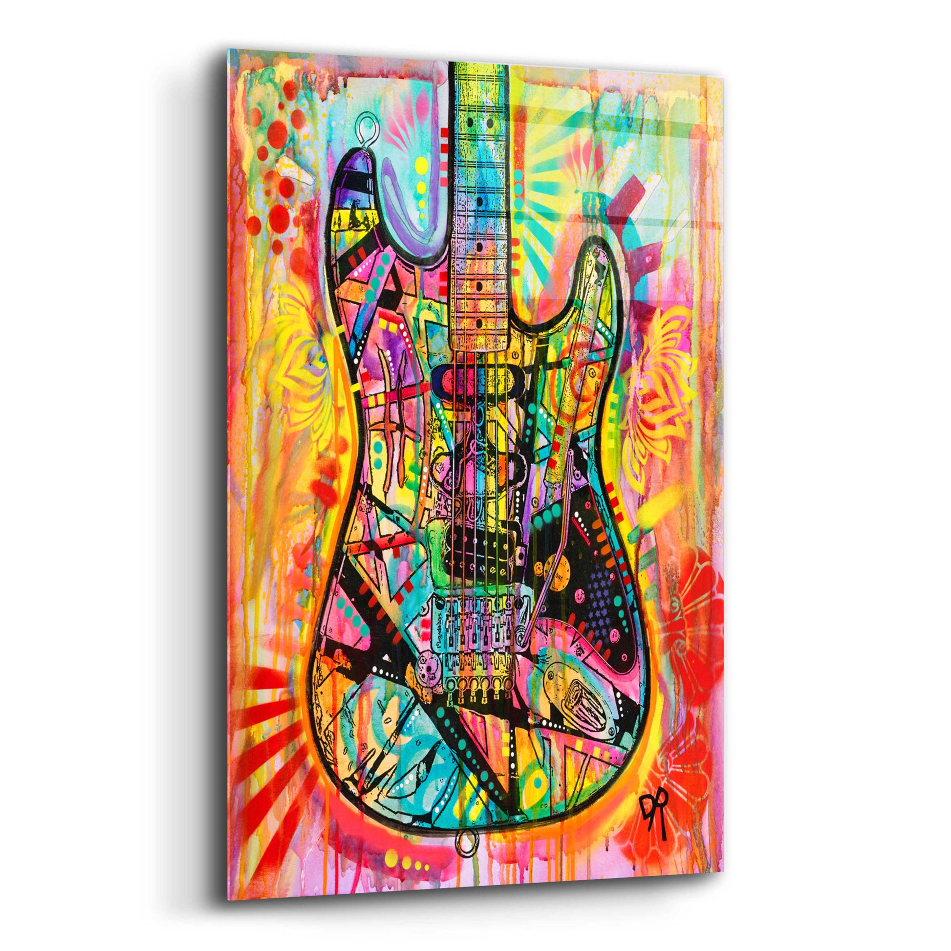 Epic Art 'Guitar' by Dean Russo, Acrylic Glass Wall Art,12x16