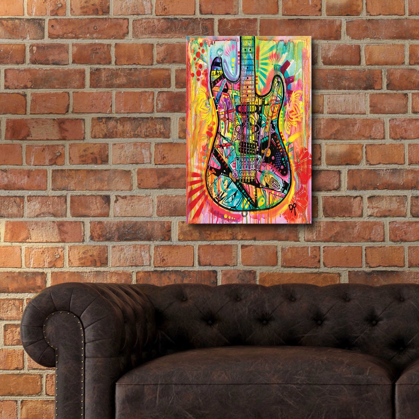 Epic Art 'Guitar' by Dean Russo, Acrylic Glass Wall Art,16x24