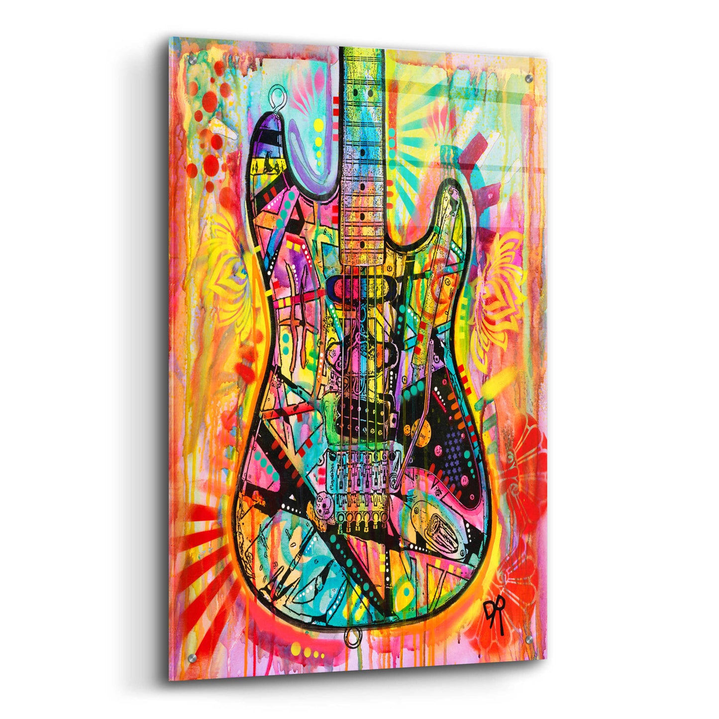 Epic Art 'Guitar' by Dean Russo, Acrylic Glass Wall Art,24x36