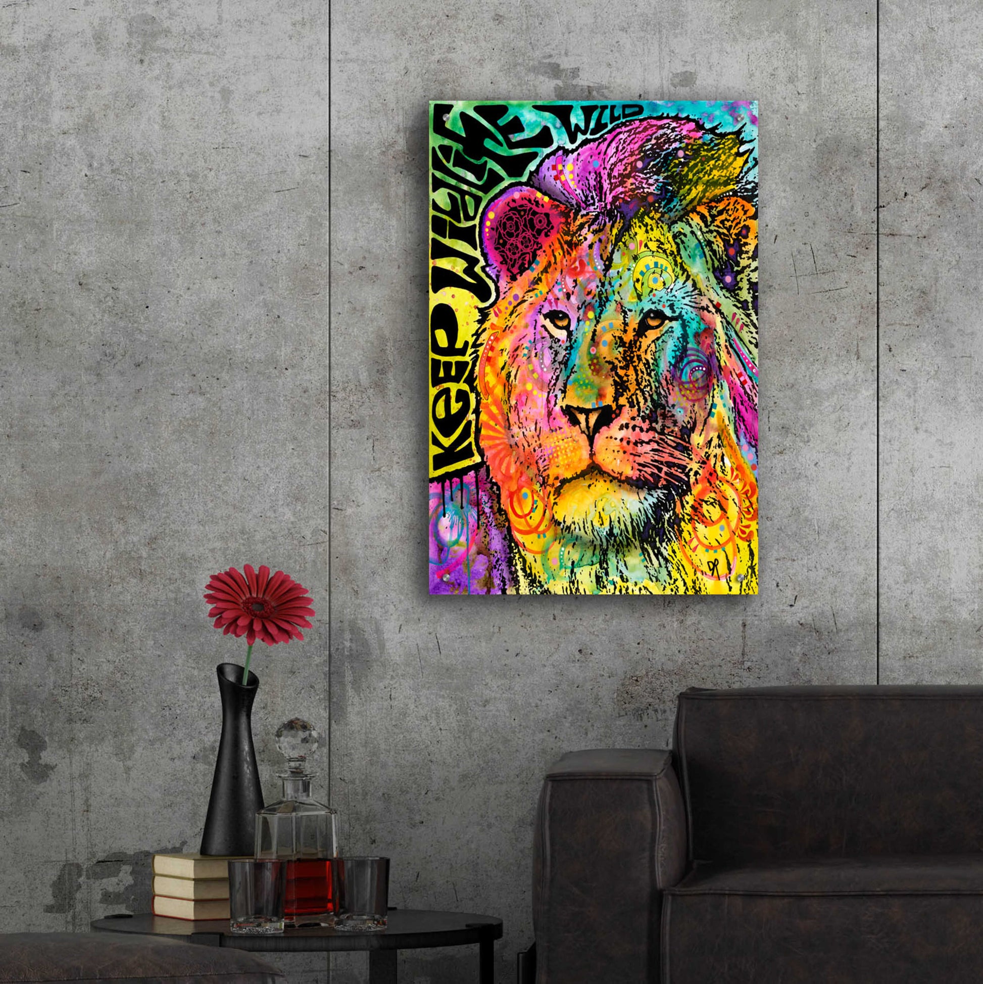 Epic Art 'Keep the Wildlife Wild' by Dean Russo, Acrylic Glass Wall Art,24x36