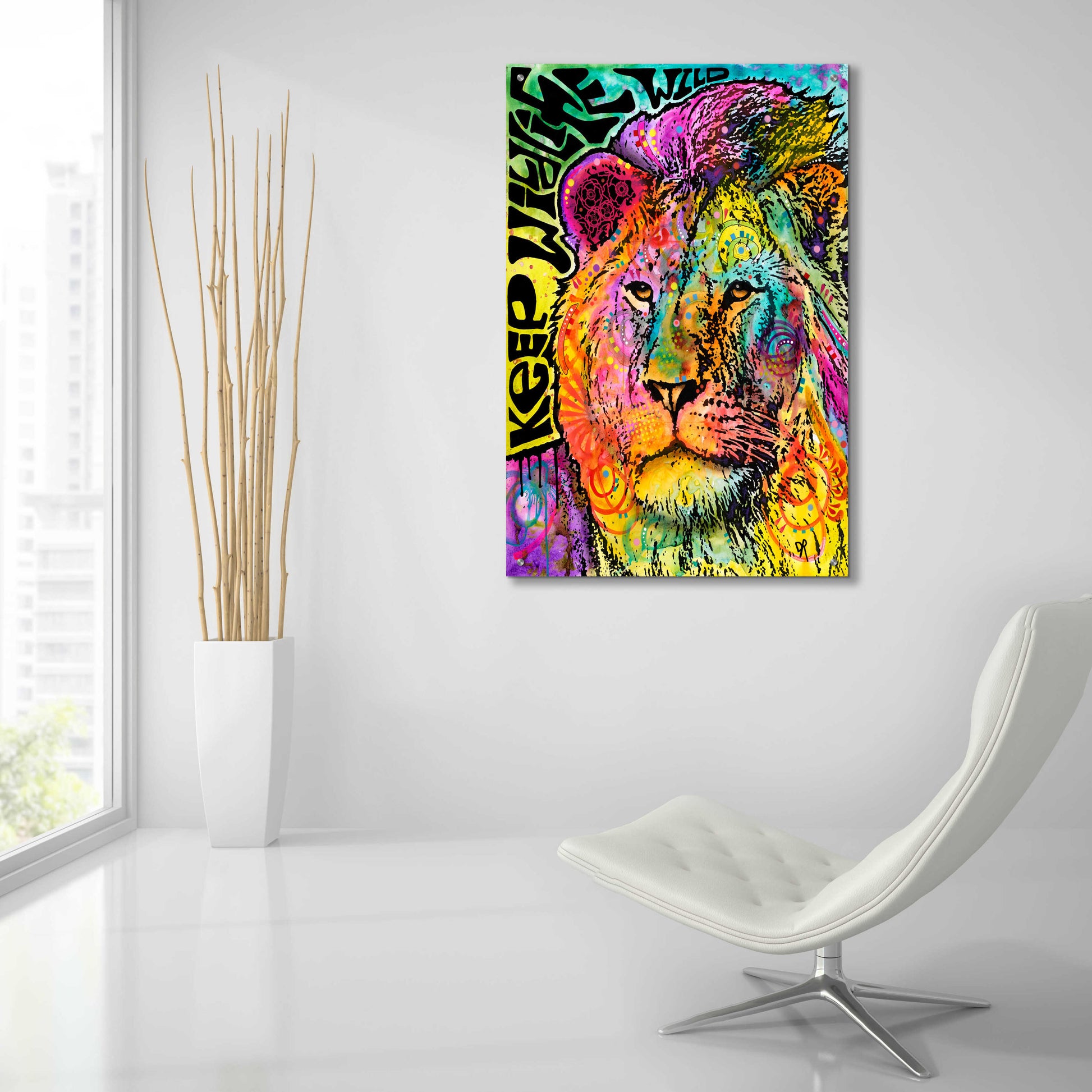 Epic Art 'Keep the Wildlife Wild' by Dean Russo, Acrylic Glass Wall Art,24x36