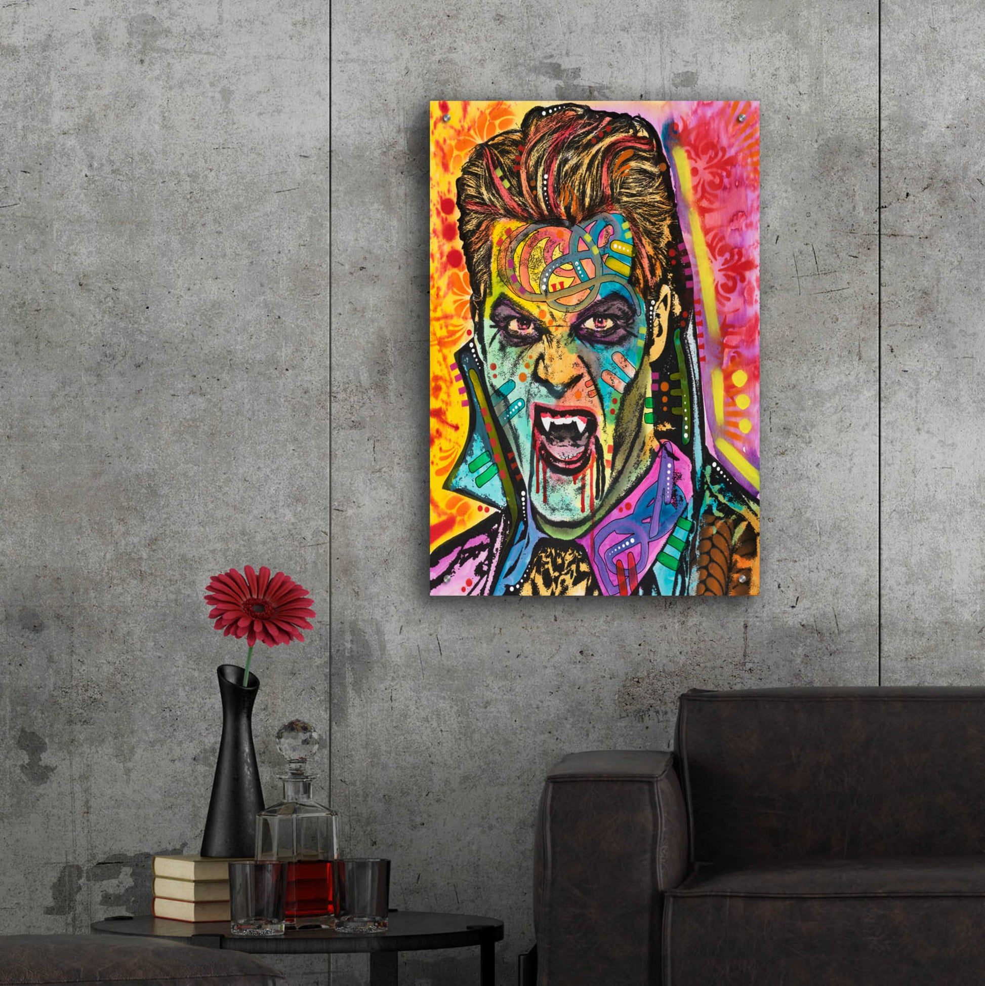 Epic Art 'Dracula' by Dean Russo, Acrylic Glass Wall Art,24x36