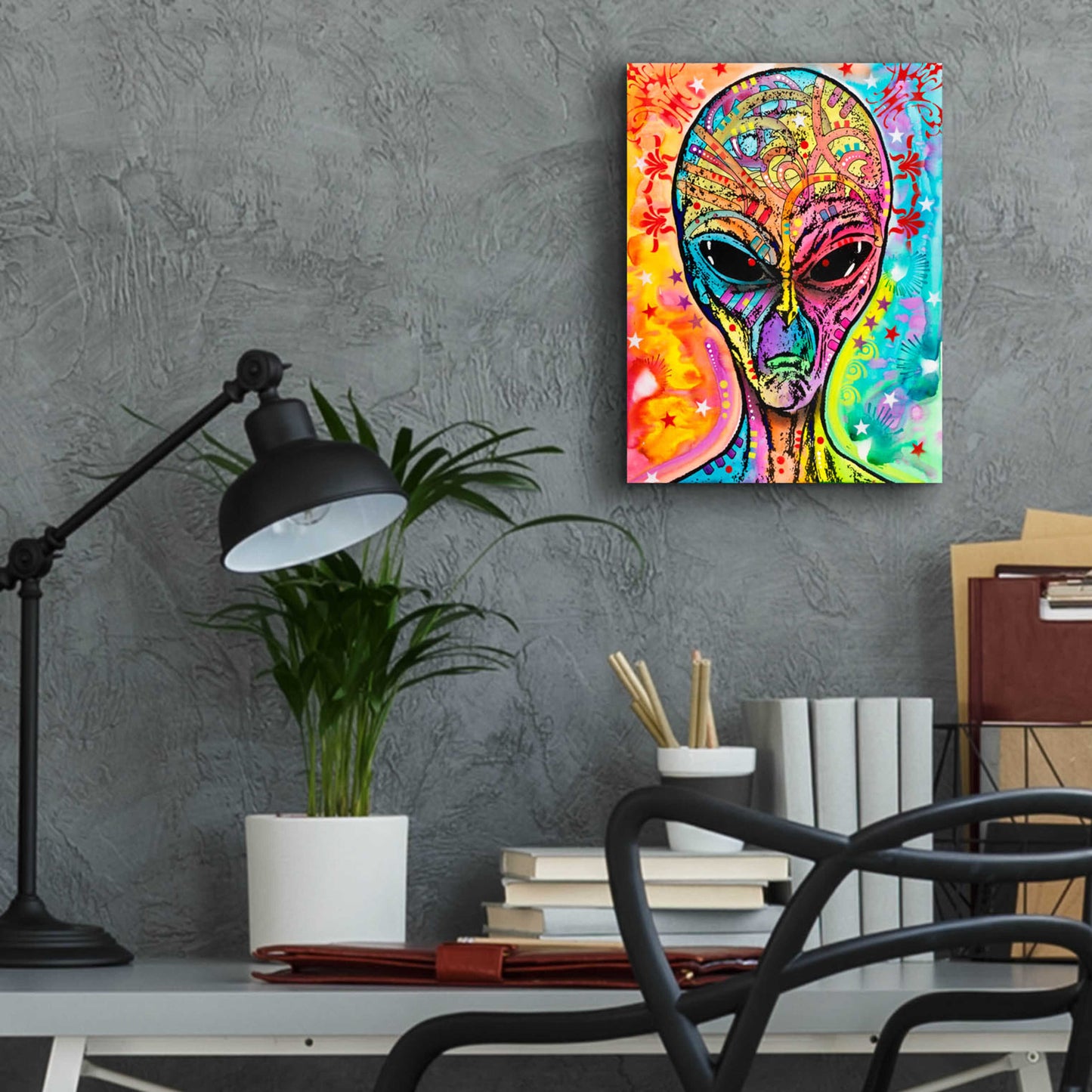 Epic Art 'Alien - Far Out' by Dean Russo, Acrylic Glass Wall Art,12x16