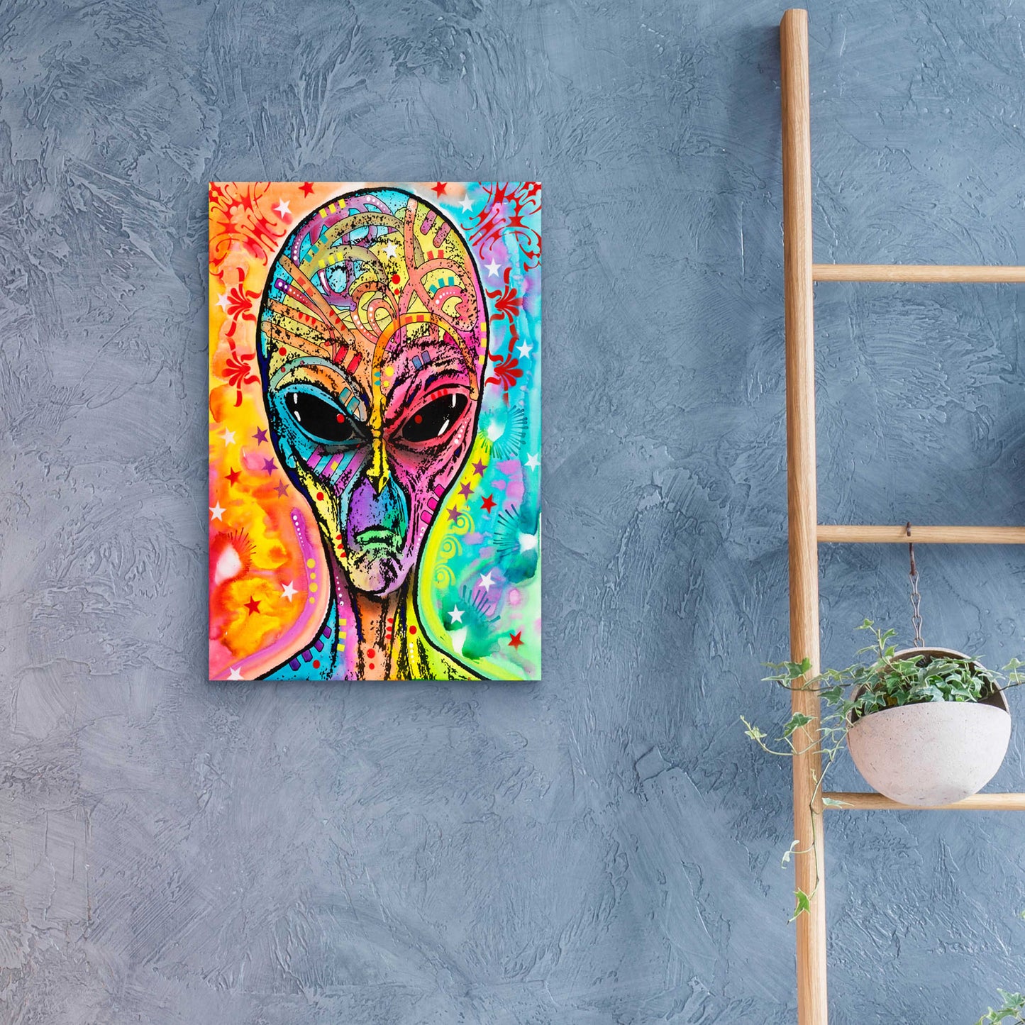 Epic Art 'Alien - Far Out' by Dean Russo, Acrylic Glass Wall Art,16x24