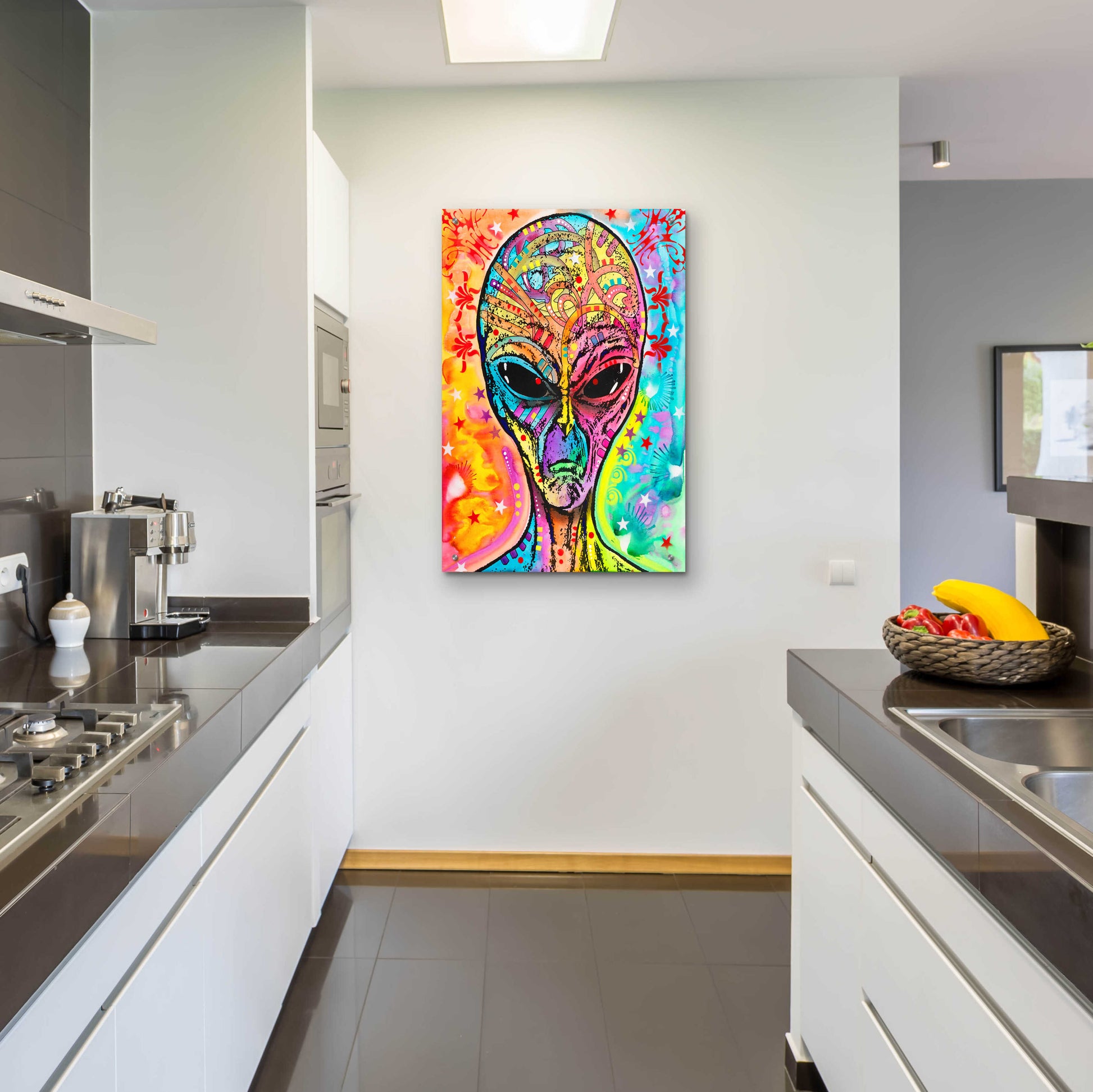 Epic Art 'Alien - Far Out' by Dean Russo, Acrylic Glass Wall Art,24x36