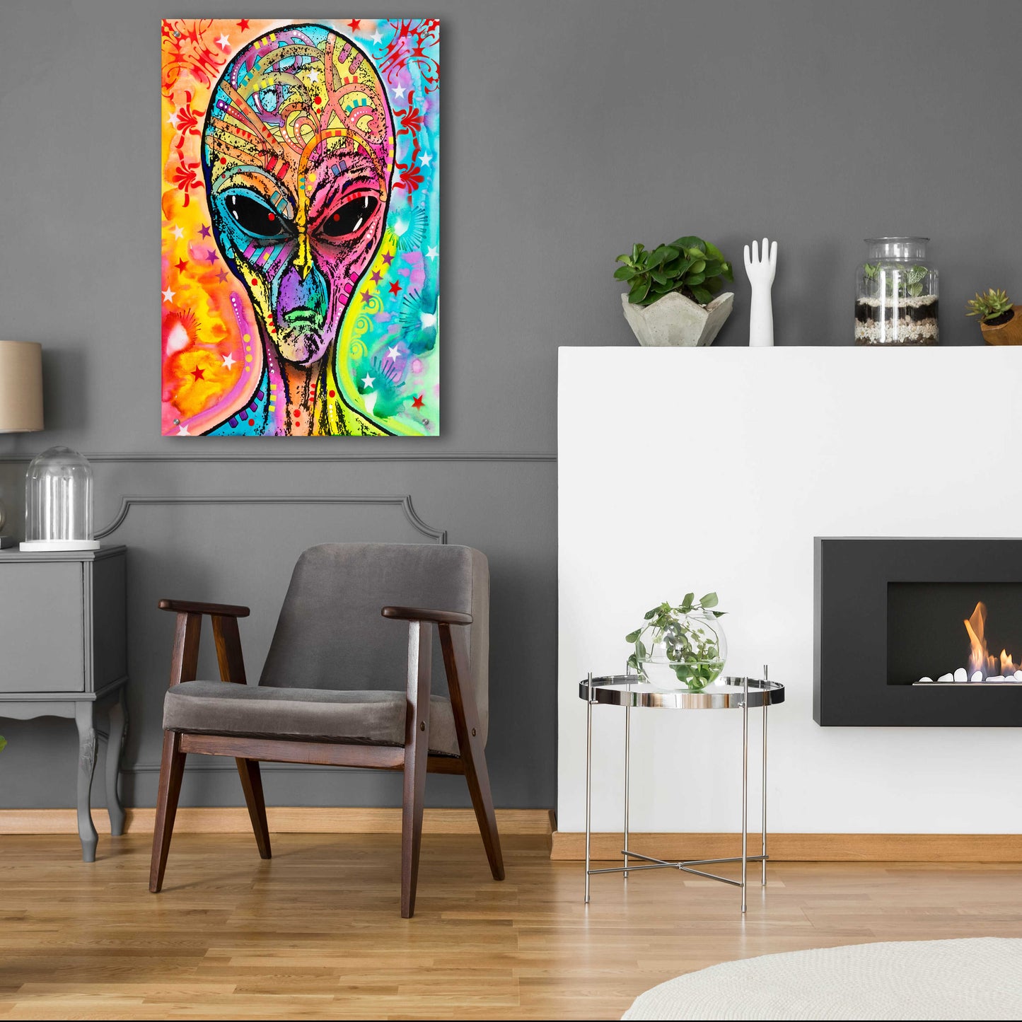 Epic Art 'Alien - Far Out' by Dean Russo, Acrylic Glass Wall Art,24x36