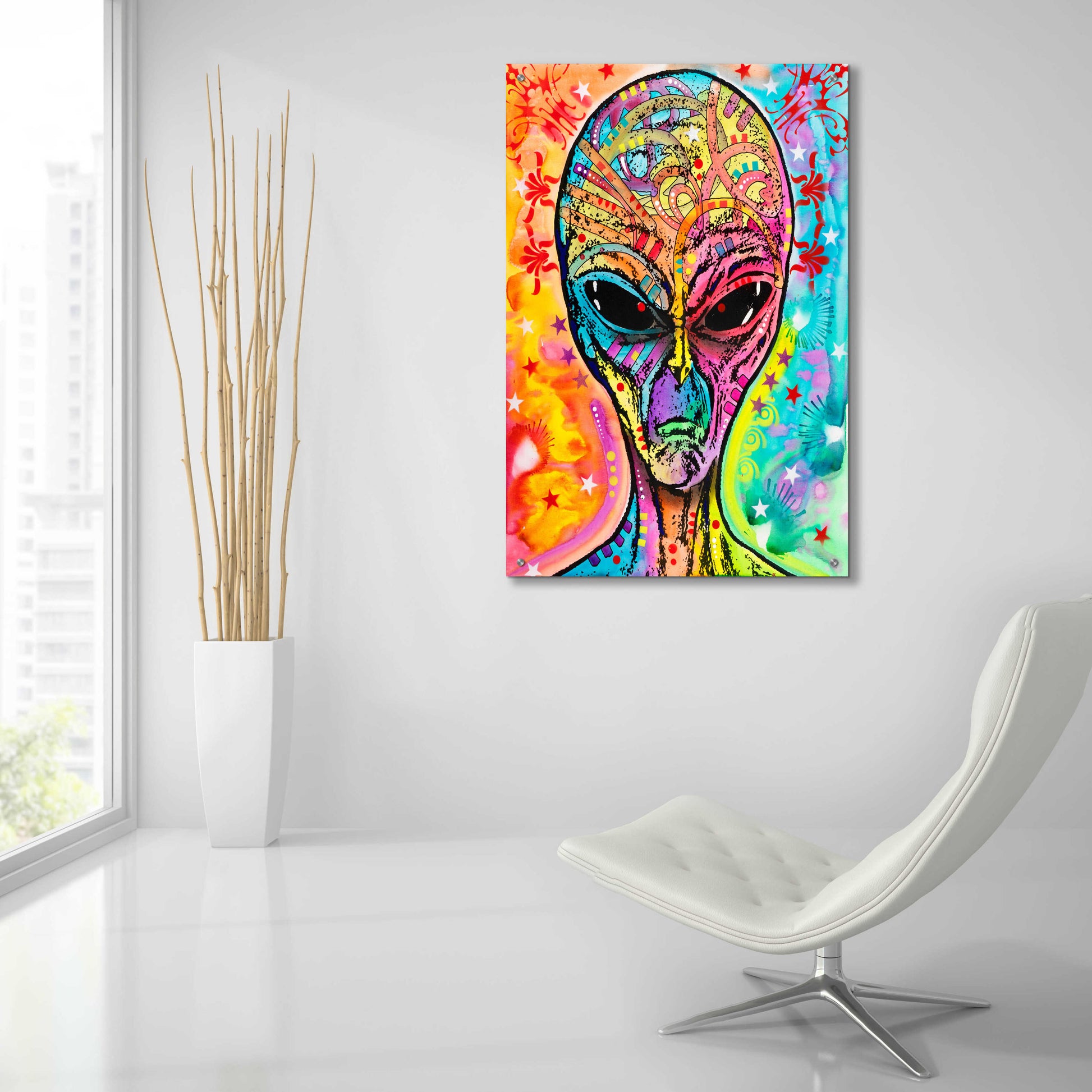 Epic Art 'Alien - Far Out' by Dean Russo, Acrylic Glass Wall Art,24x36