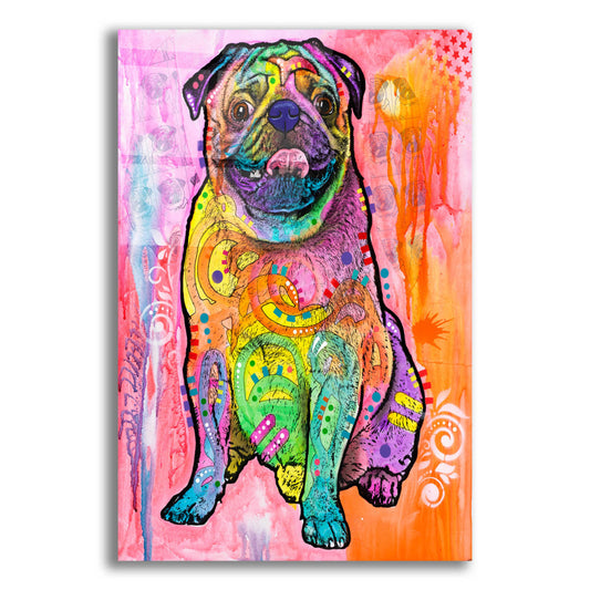 Epic Art 'Pugs & Kisses' by Dean Russo, Acrylic Glass Wall Art