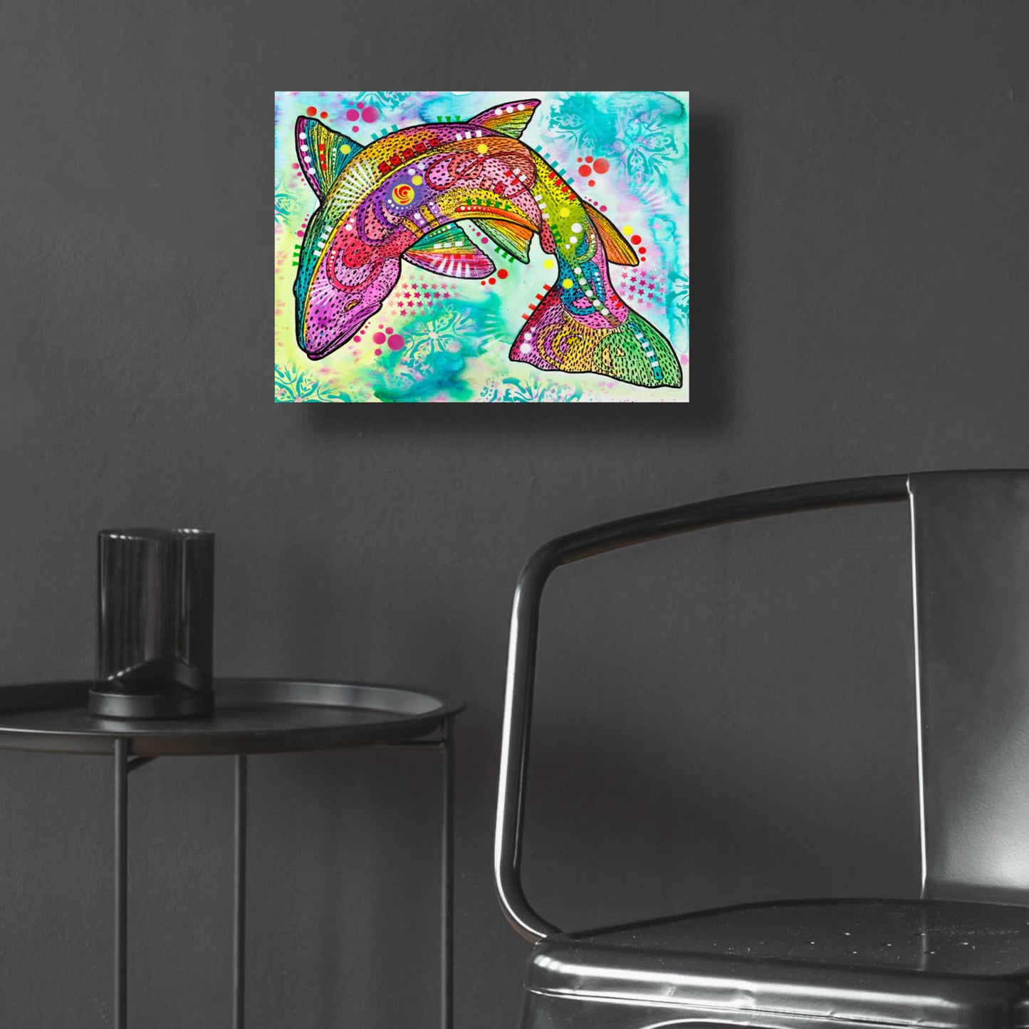 Epic Art 'Rainbow trout' by Dean Russo, Acrylic Glass Wall Art,16x12