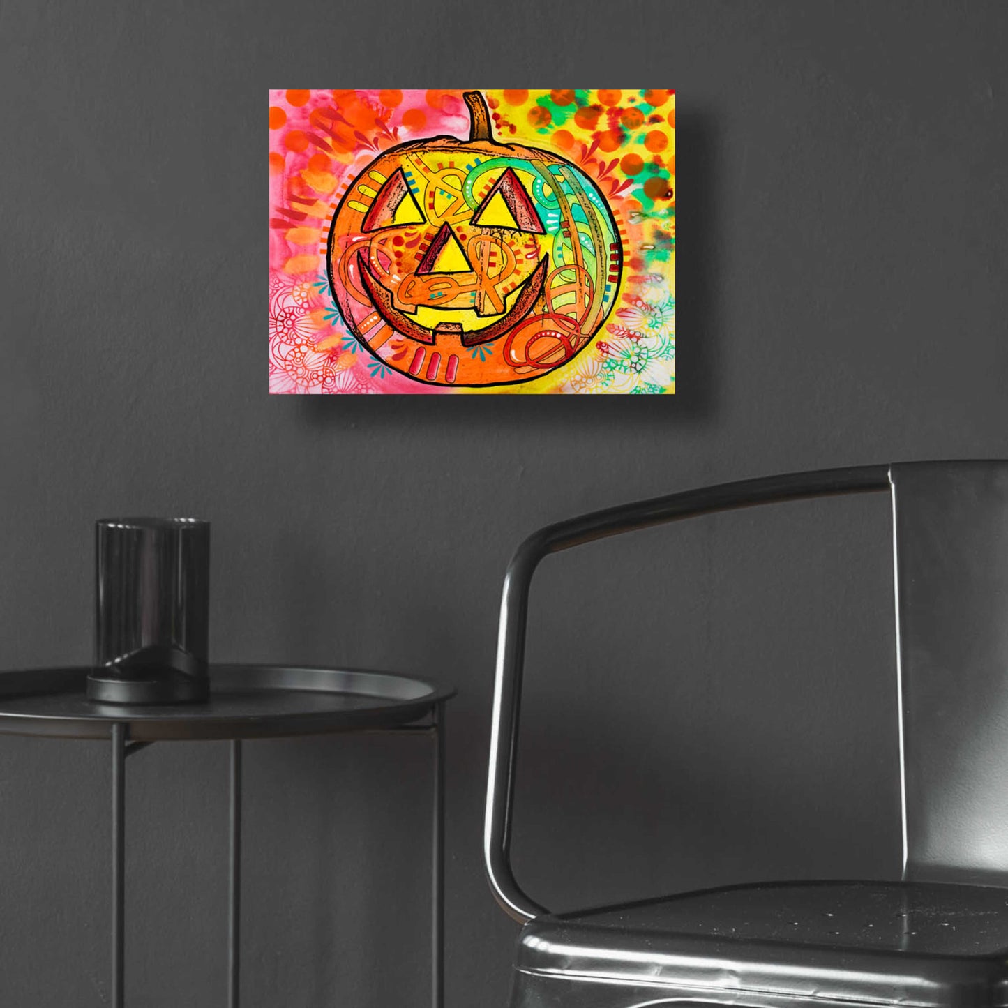 Epic Art 'Jack O Lantern' by Dean Russo, Acrylic Glass Wall Art,16x12