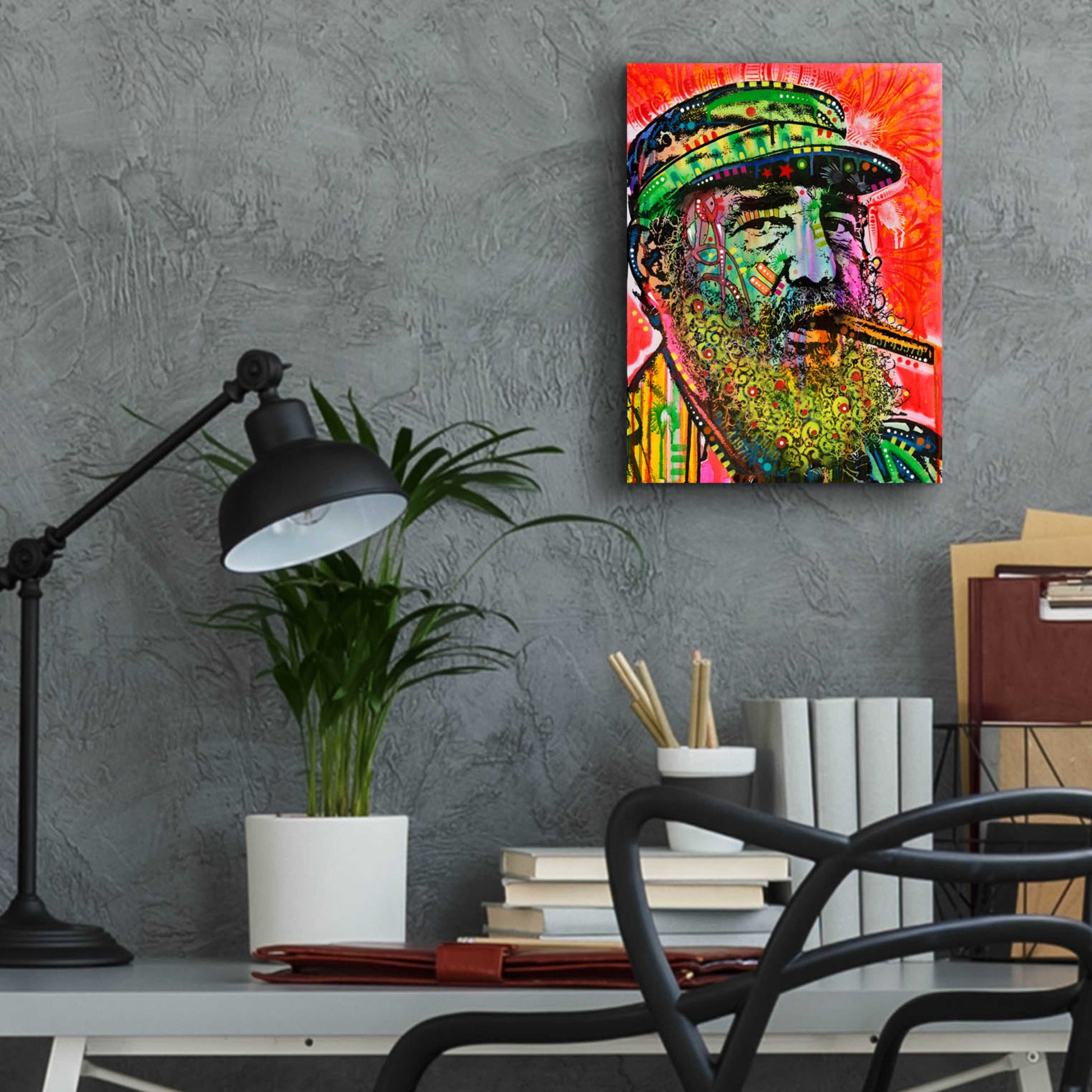 Epic Art 'Castro' by Dean Russo, Acrylic Glass Wall Art,12x16