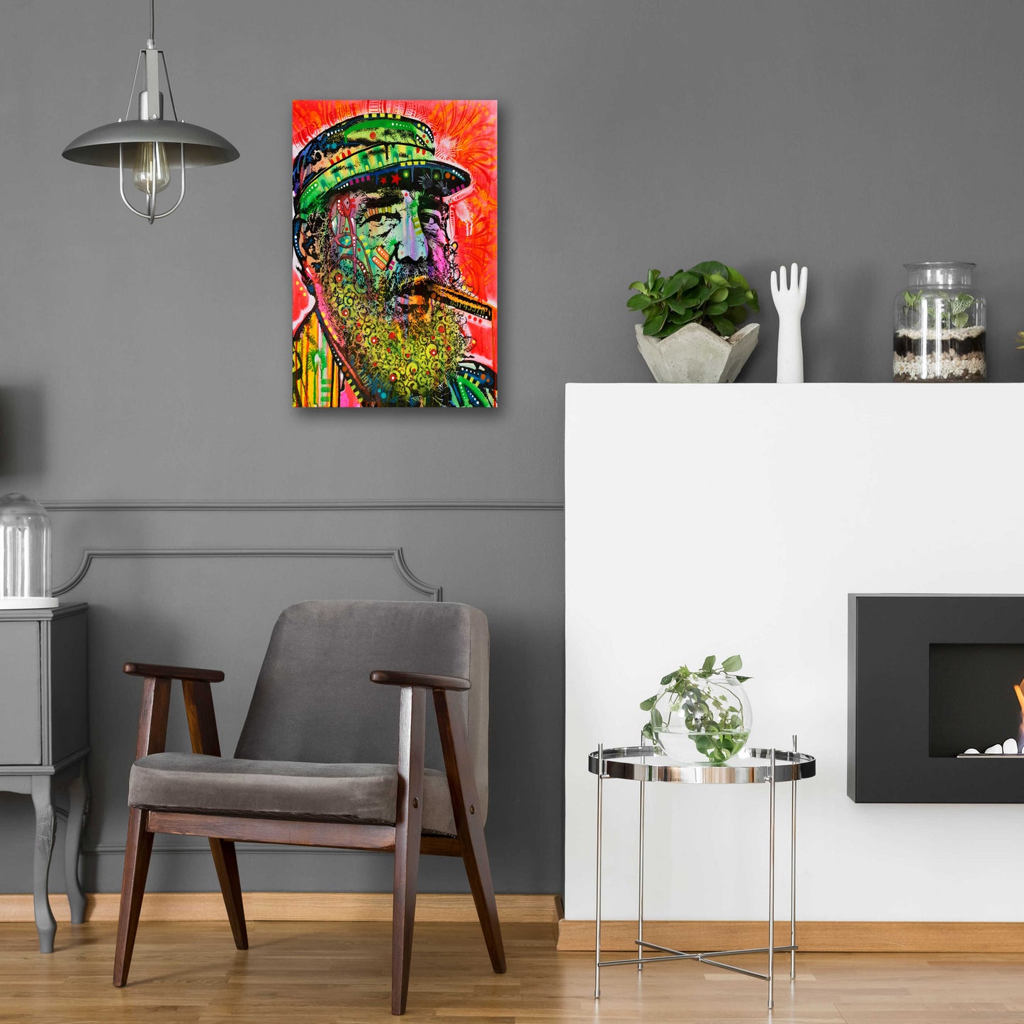 Epic Art 'Castro' by Dean Russo, Acrylic Glass Wall Art,16x24