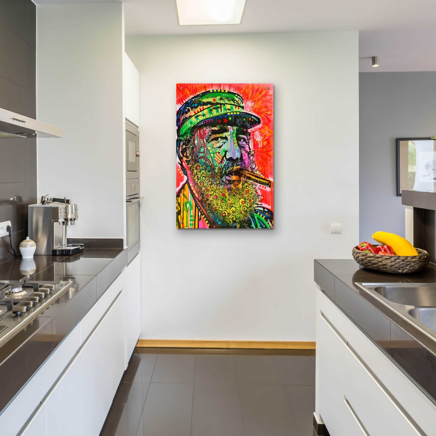 Epic Art 'Castro' by Dean Russo, Acrylic Glass Wall Art,24x36