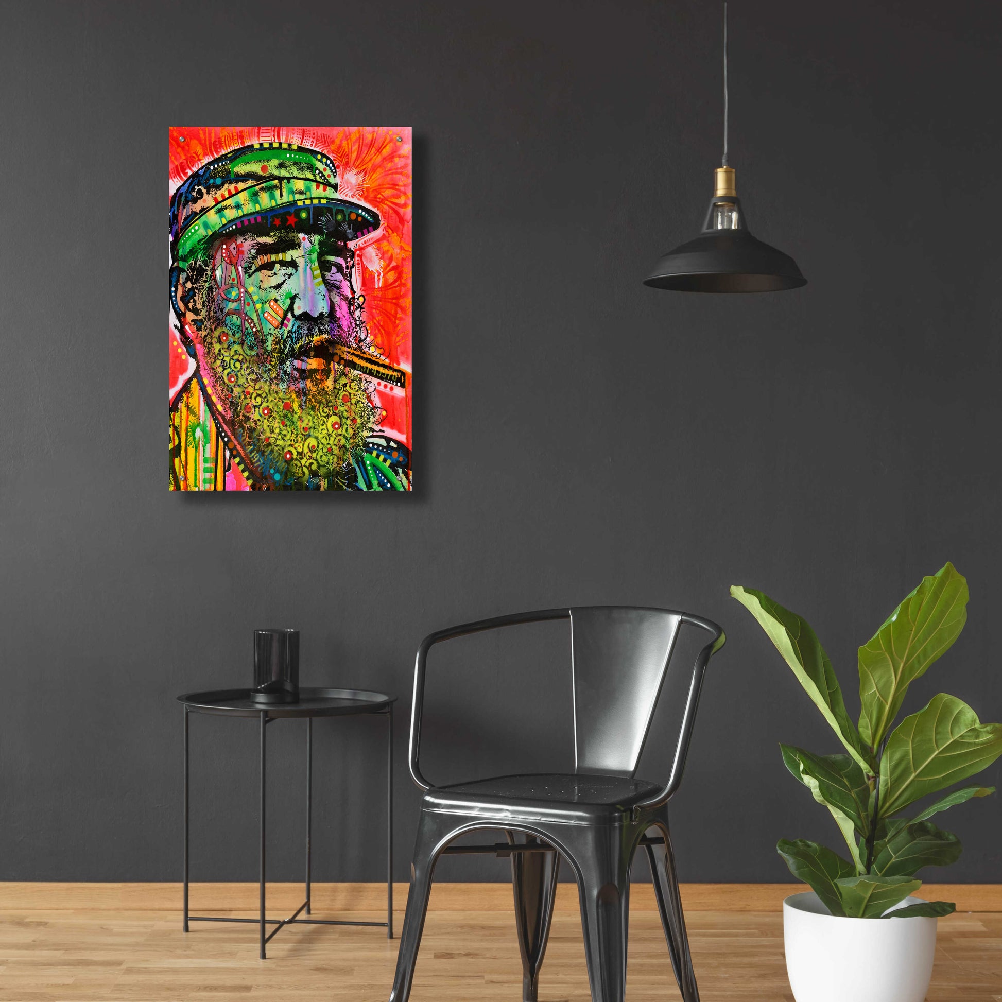 Epic Art 'Castro' by Dean Russo, Acrylic Glass Wall Art,24x36