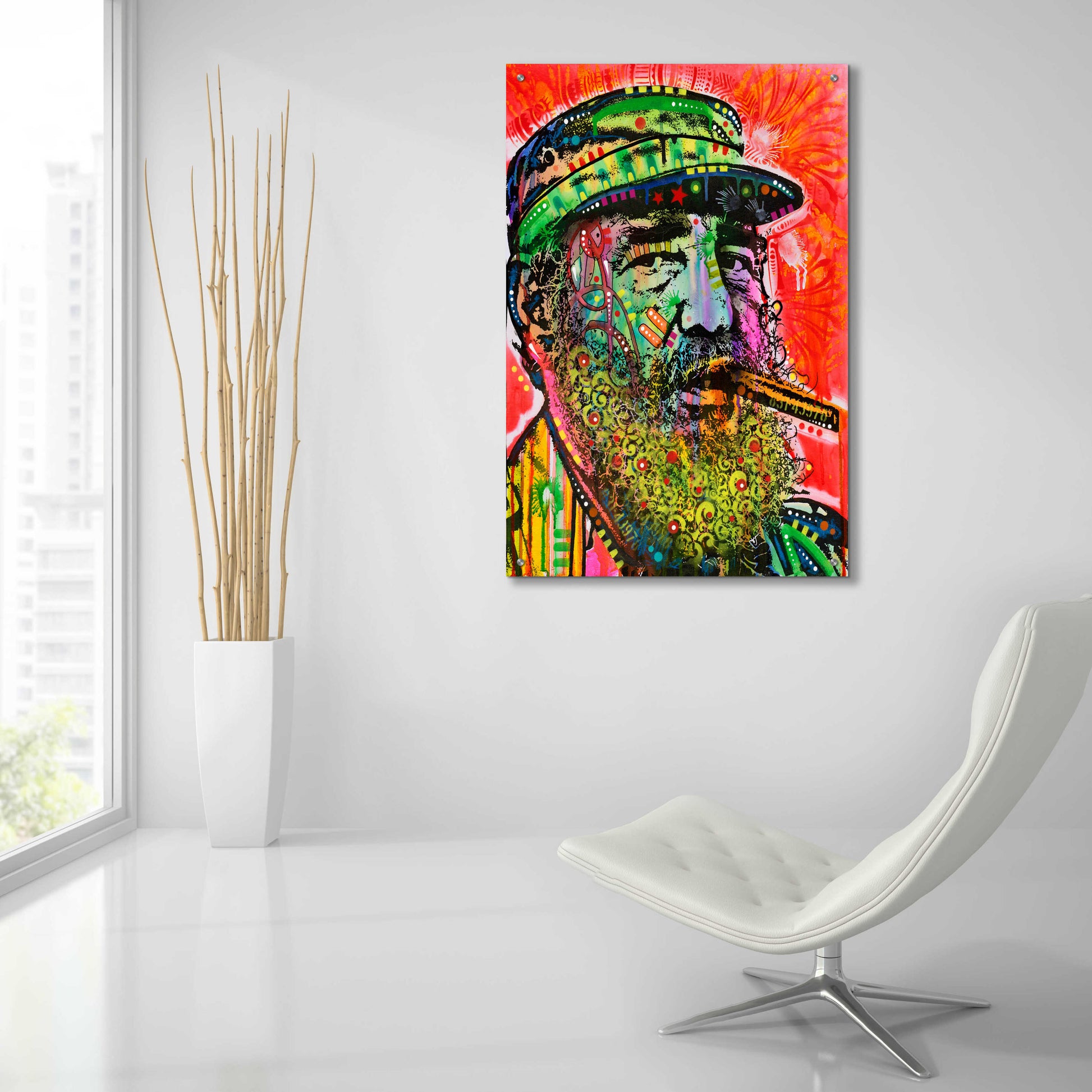 Epic Art 'Castro' by Dean Russo, Acrylic Glass Wall Art,24x36