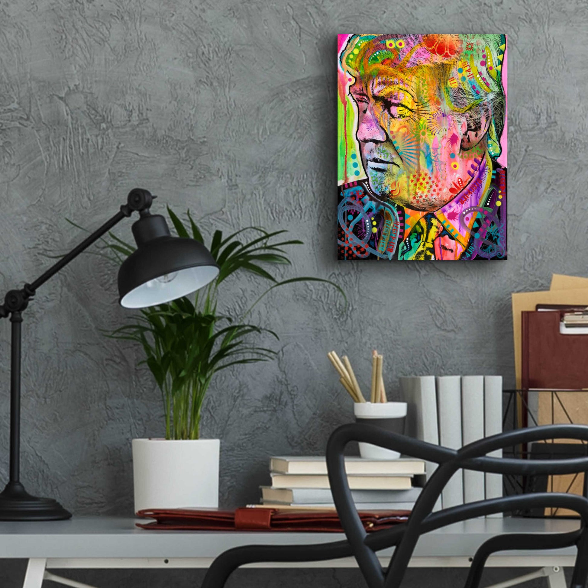 Epic Art 'Donald' by Dean Russo, Acrylic Glass Wall Art,12x16