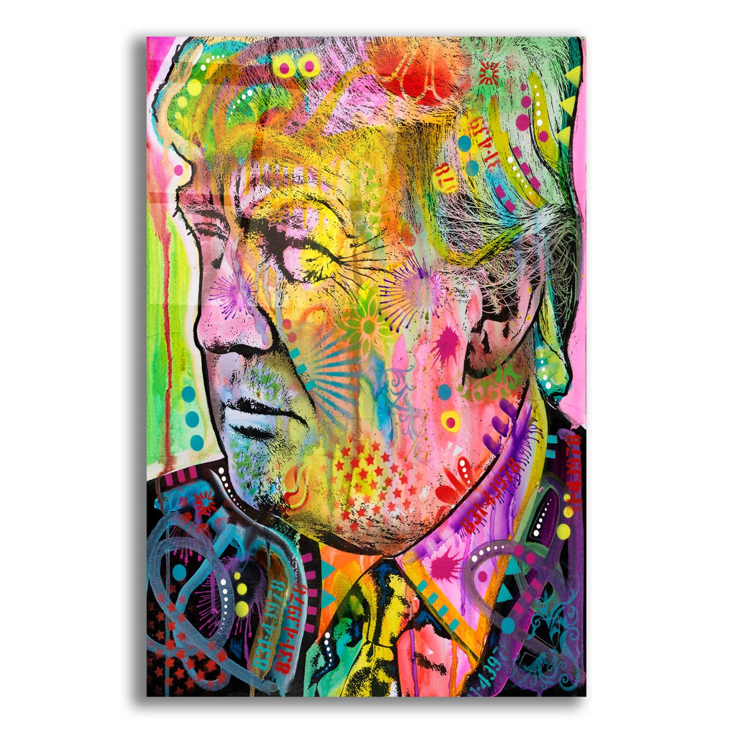 Epic Art 'Donald' by Dean Russo, Acrylic Glass Wall Art,12x16