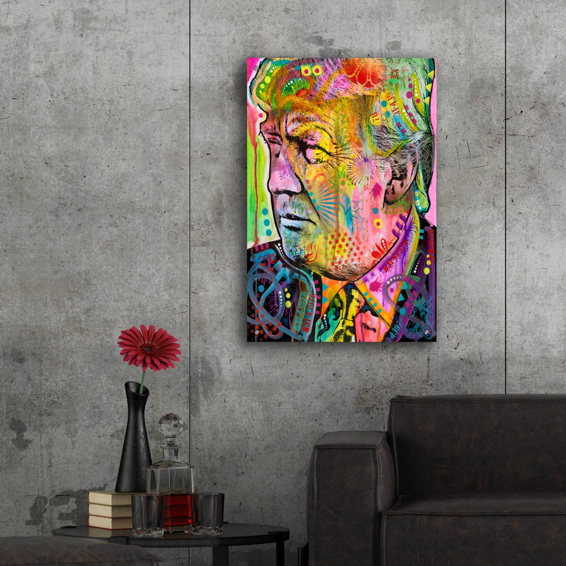 Epic Art 'Donald' by Dean Russo, Acrylic Glass Wall Art,24x36