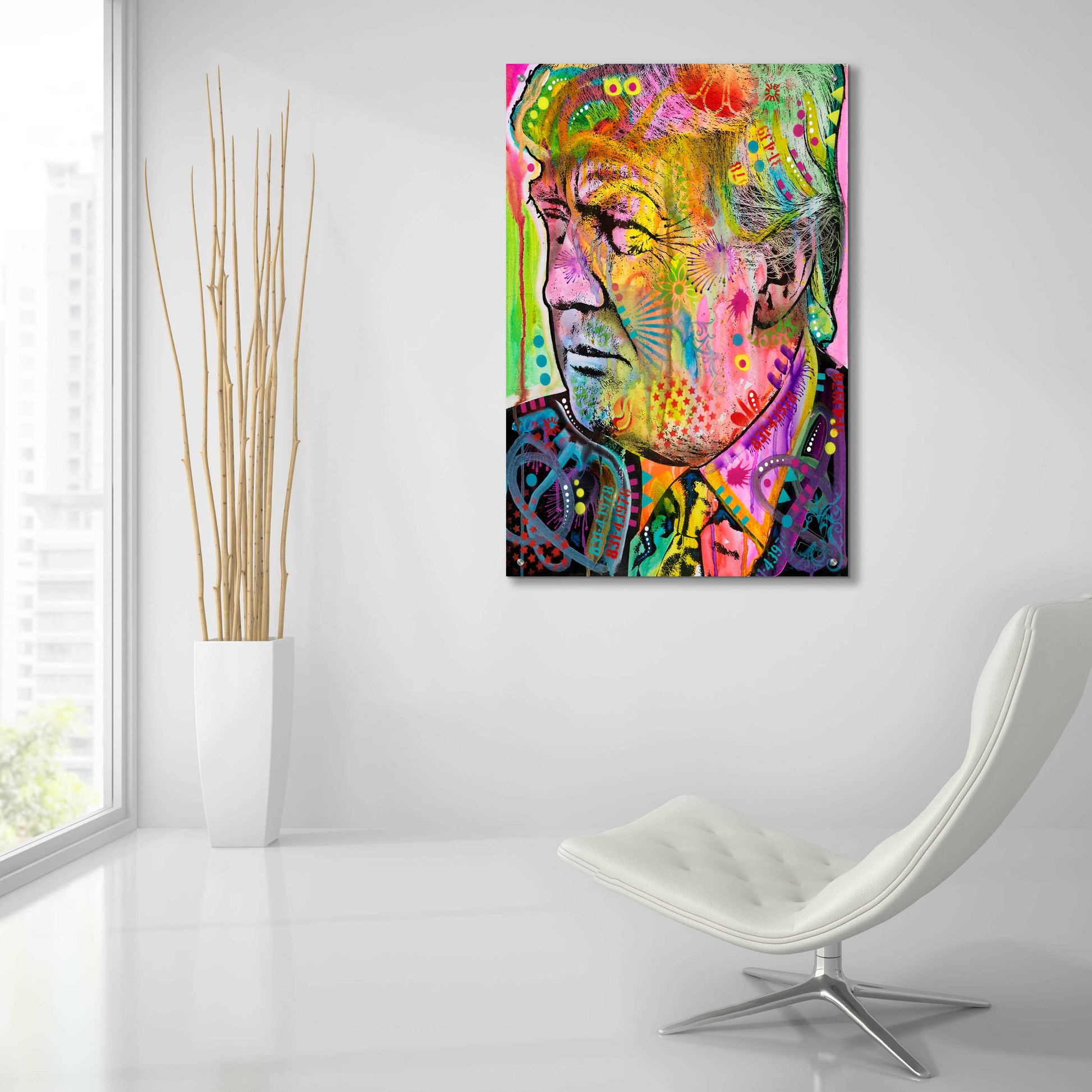 Epic Art 'Donald' by Dean Russo, Acrylic Glass Wall Art,24x36