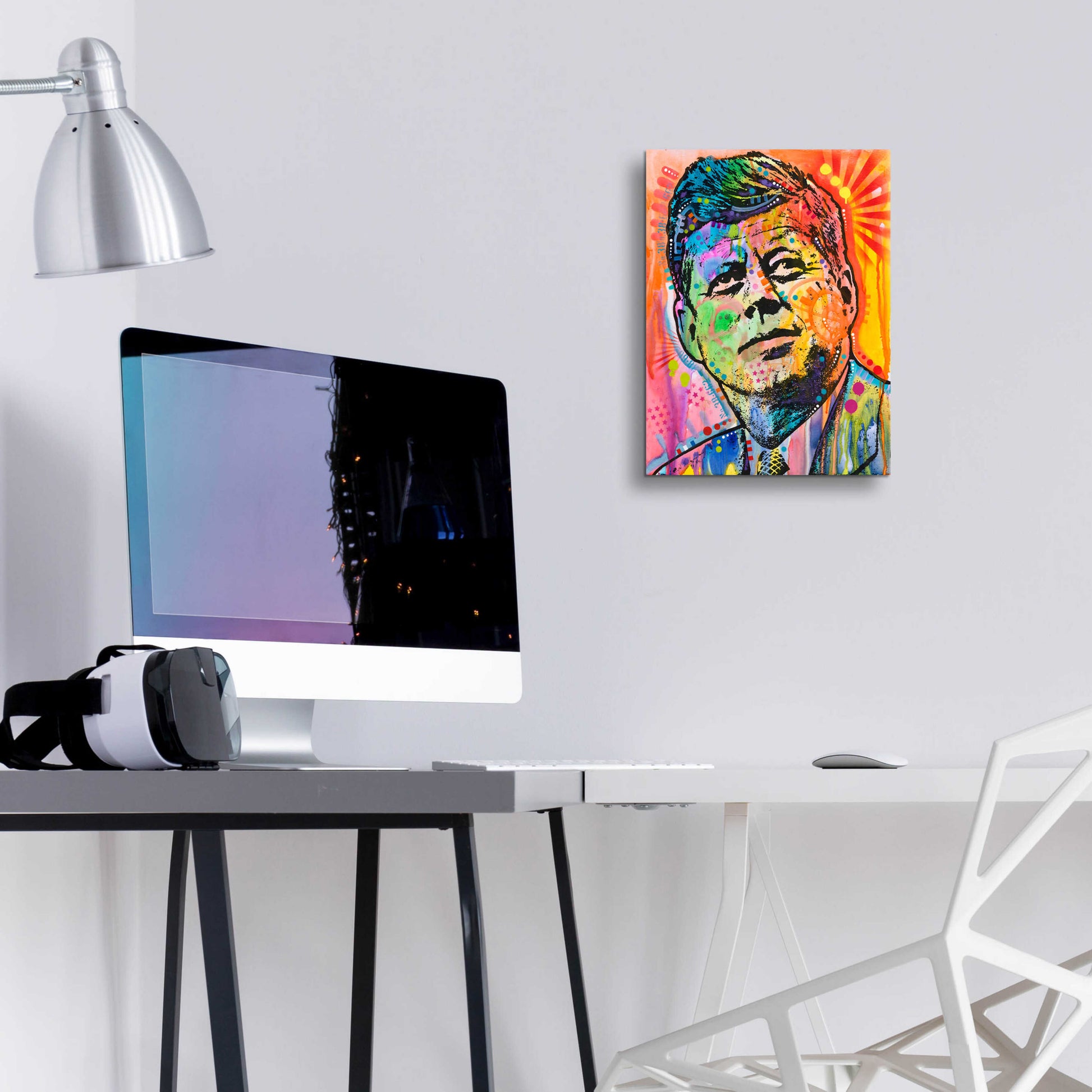 Epic Art 'JFK' by Dean Russo, Acrylic Glass Wall Art,12x16