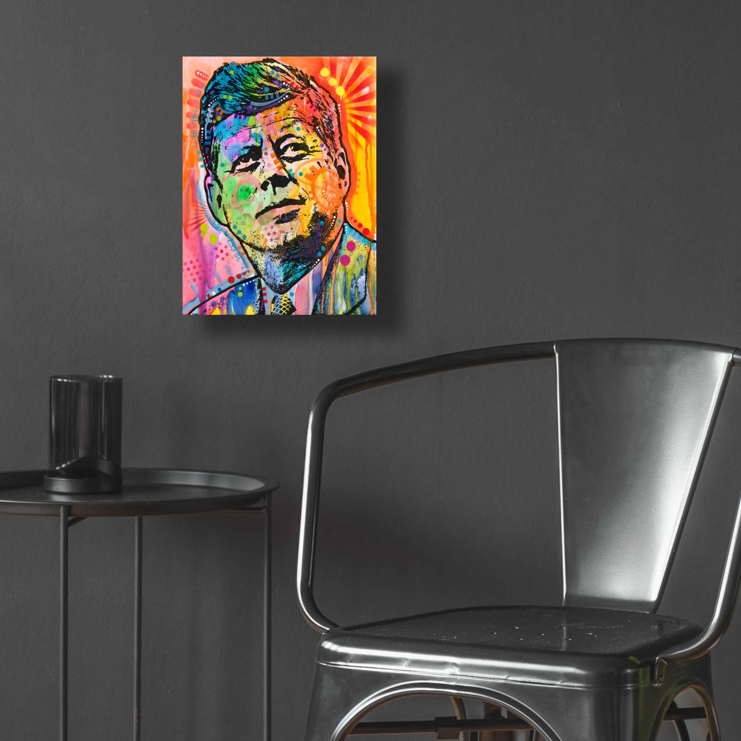 Epic Art 'JFK' by Dean Russo, Acrylic Glass Wall Art,12x16