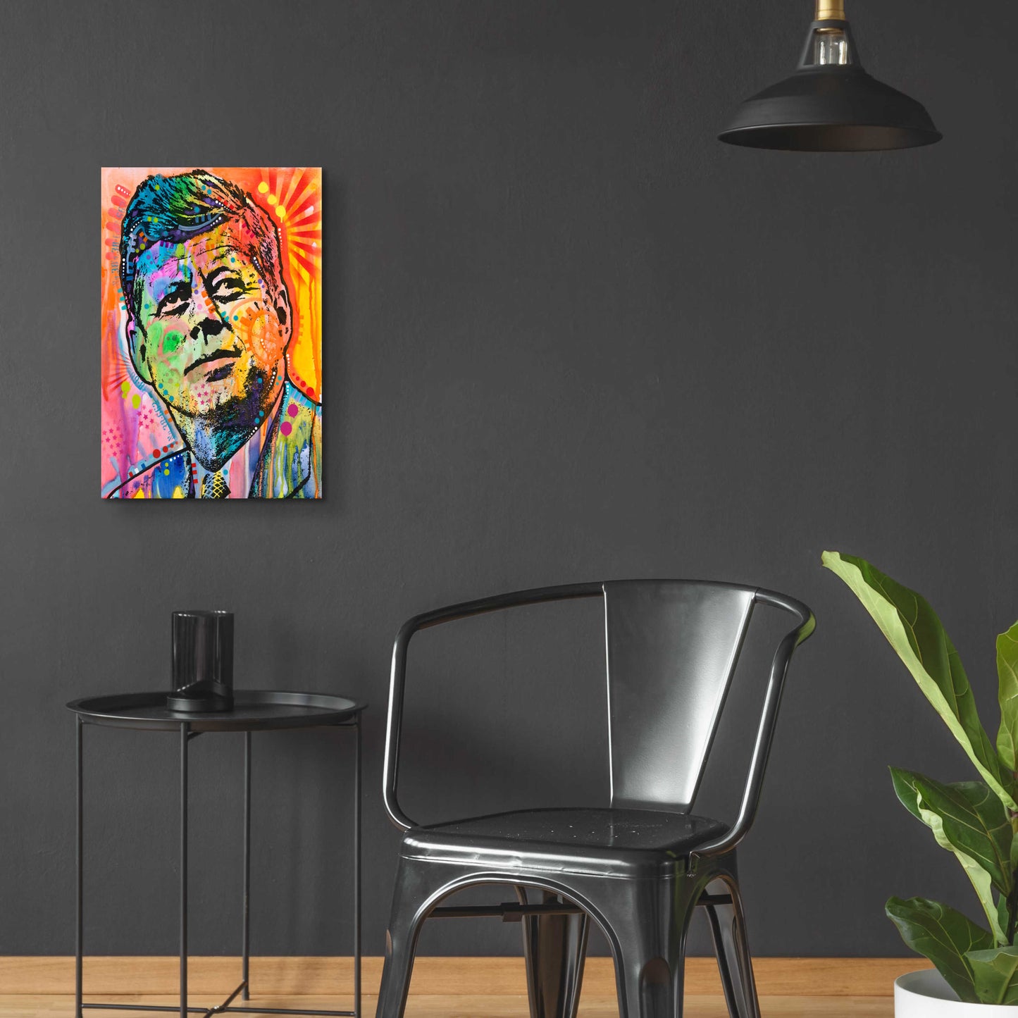 Epic Art 'JFK' by Dean Russo, Acrylic Glass Wall Art,16x24