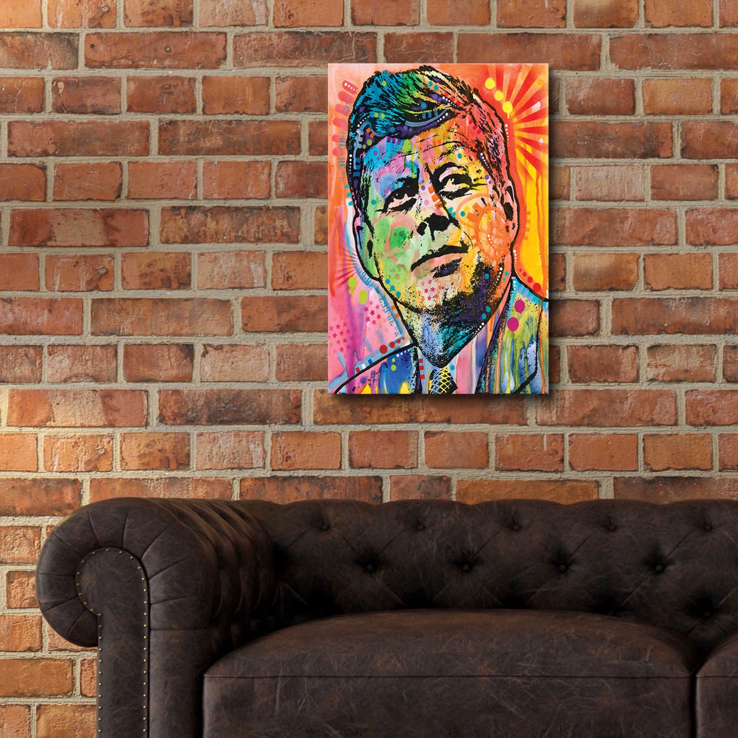 Epic Art 'JFK' by Dean Russo, Acrylic Glass Wall Art,16x24