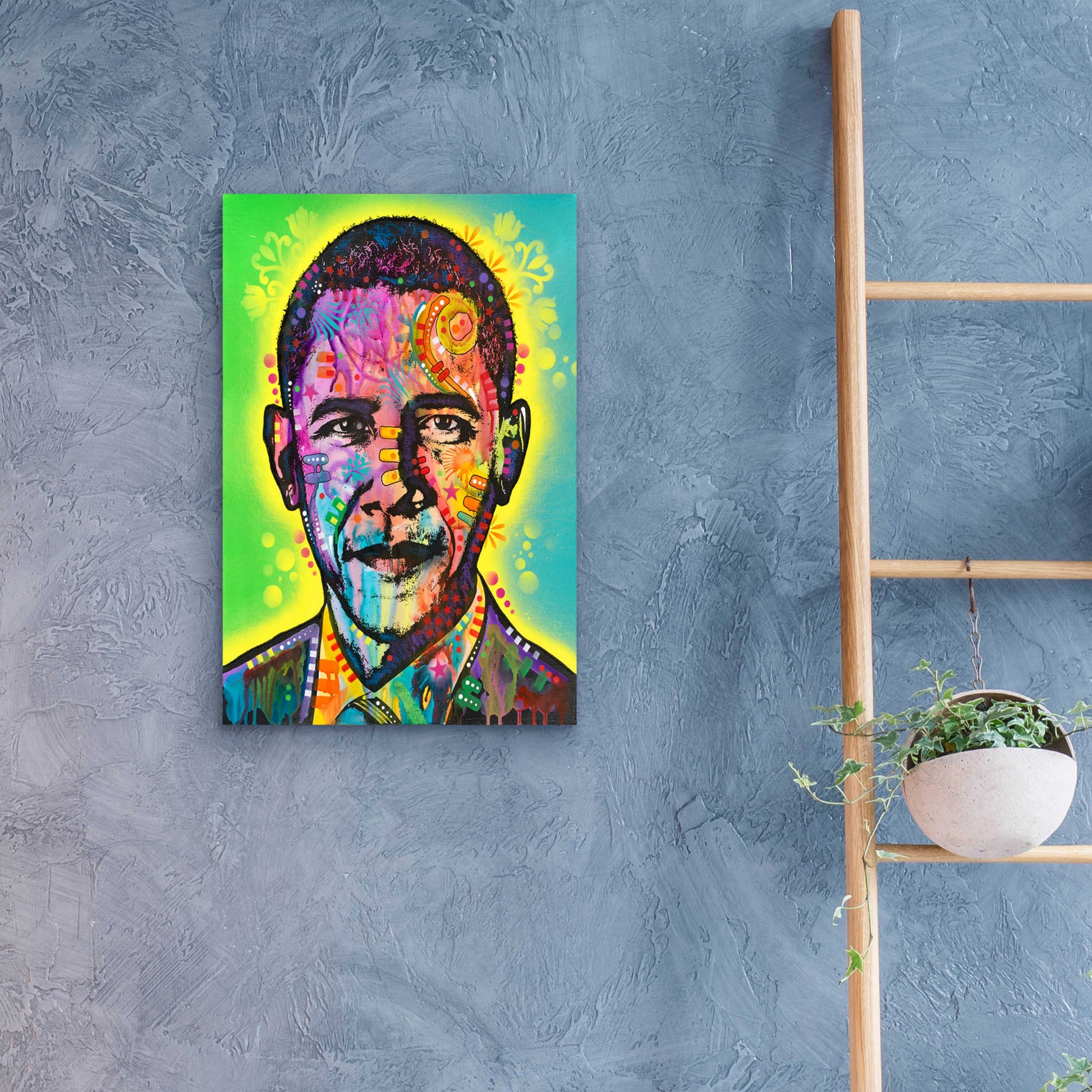 Epic Art 'Obama' by Dean Russo, Acrylic Glass Wall Art,16x24