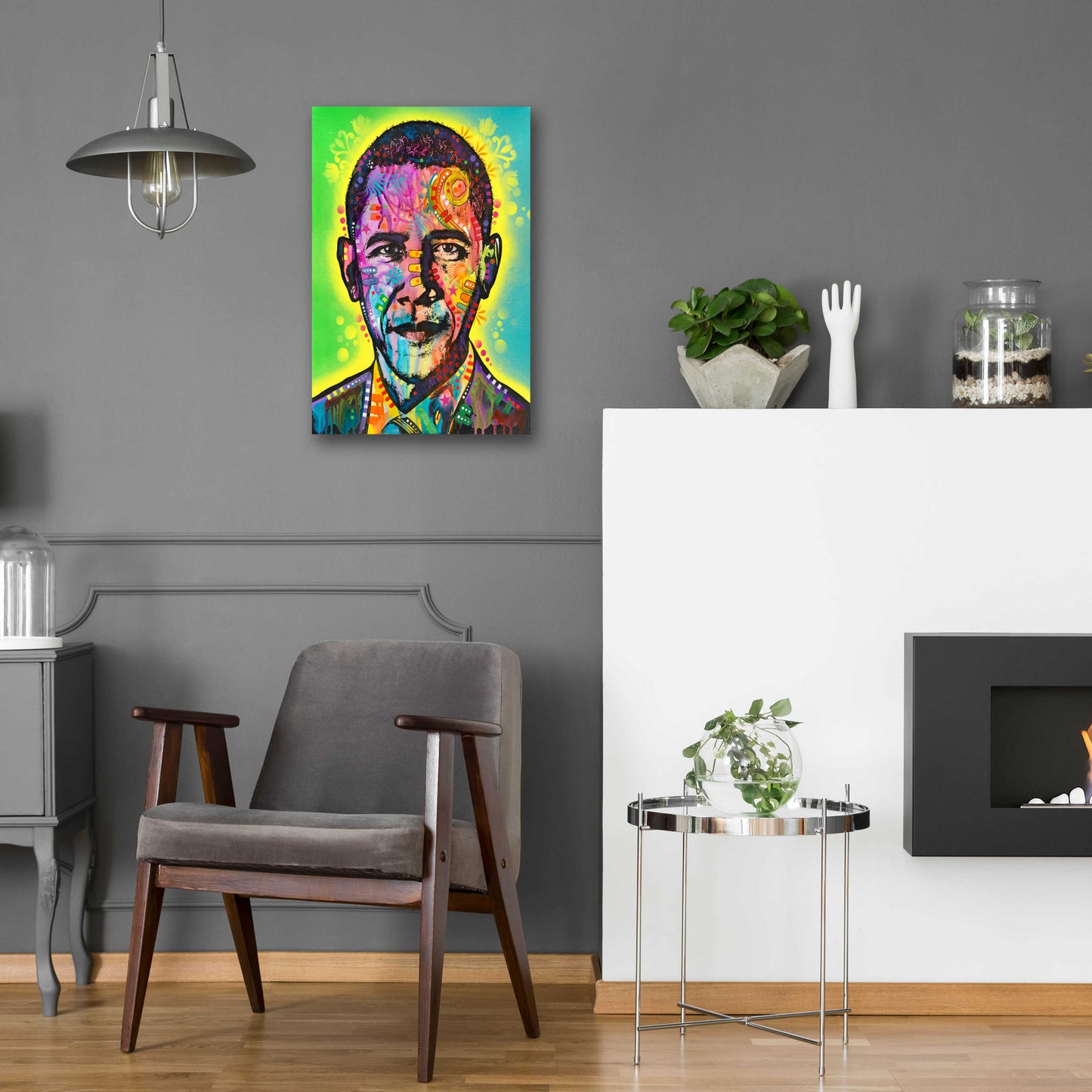 Epic Art 'Obama' by Dean Russo, Acrylic Glass Wall Art,16x24