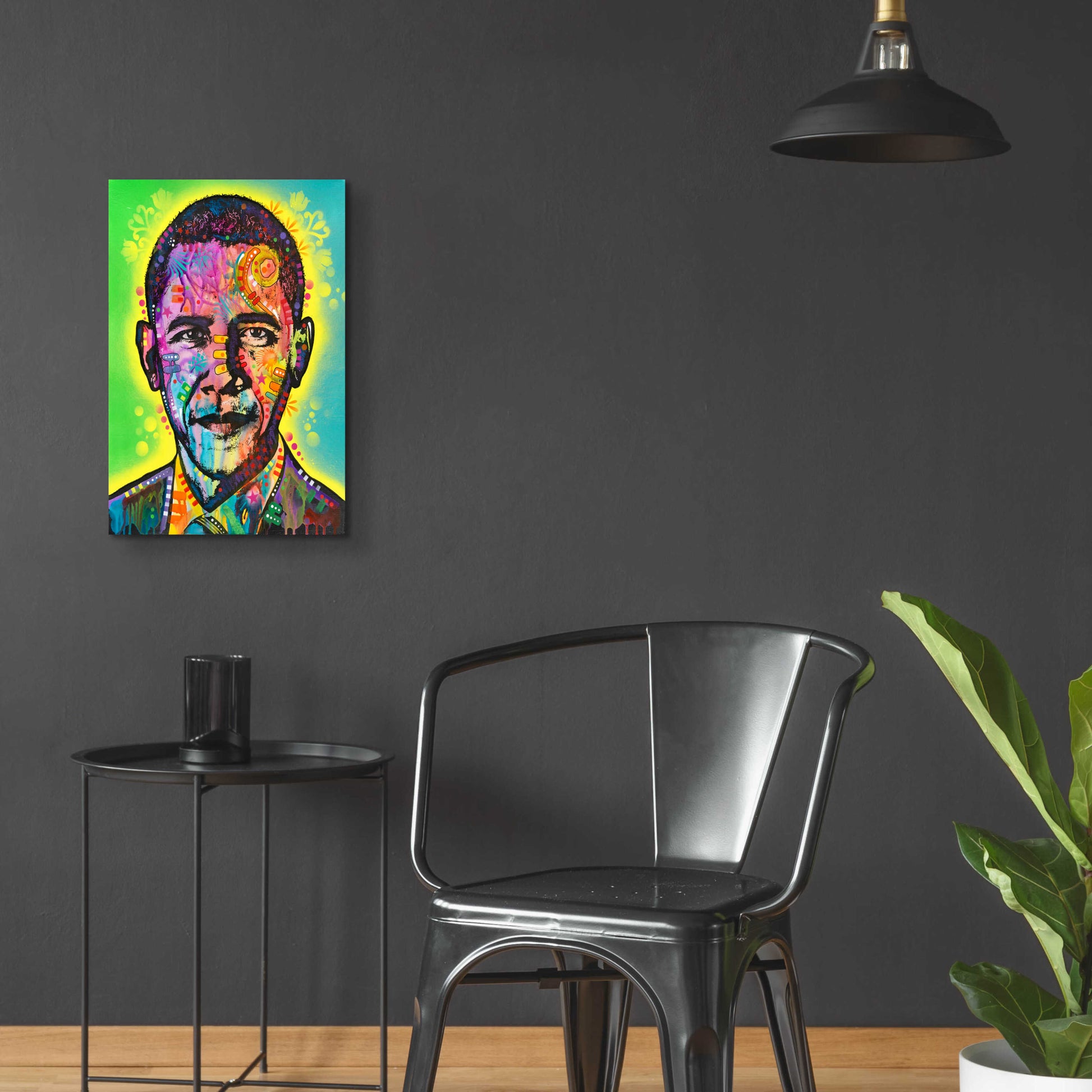 Epic Art 'Obama' by Dean Russo, Acrylic Glass Wall Art,16x24