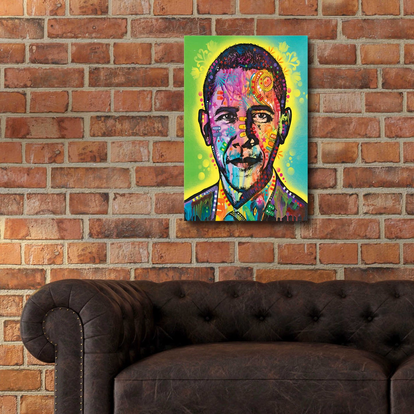 Epic Art 'Obama' by Dean Russo, Acrylic Glass Wall Art,16x24