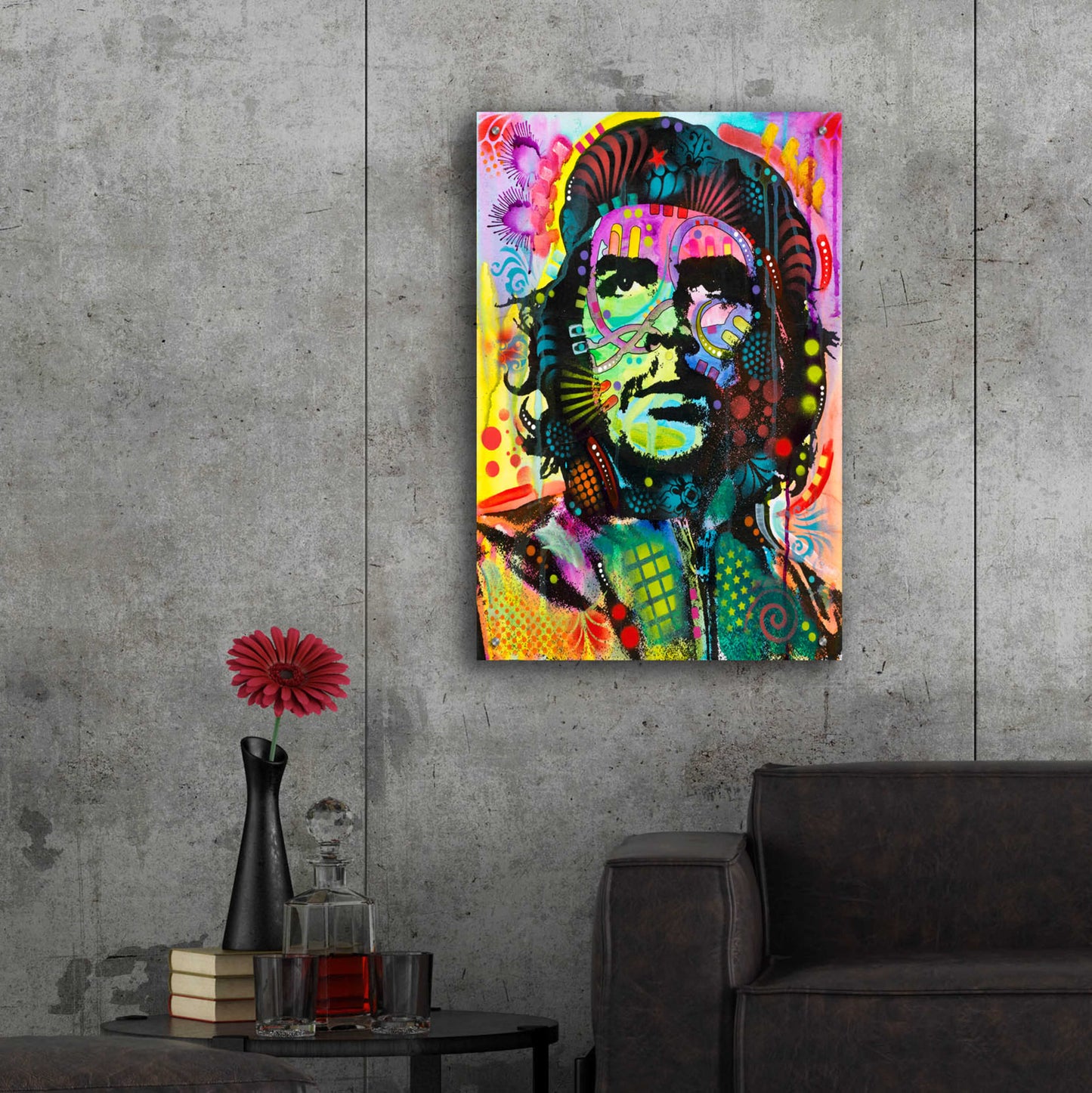 Epic Art 'Che Guevara' by Dean Russo, Acrylic Glass Wall Art,24x36