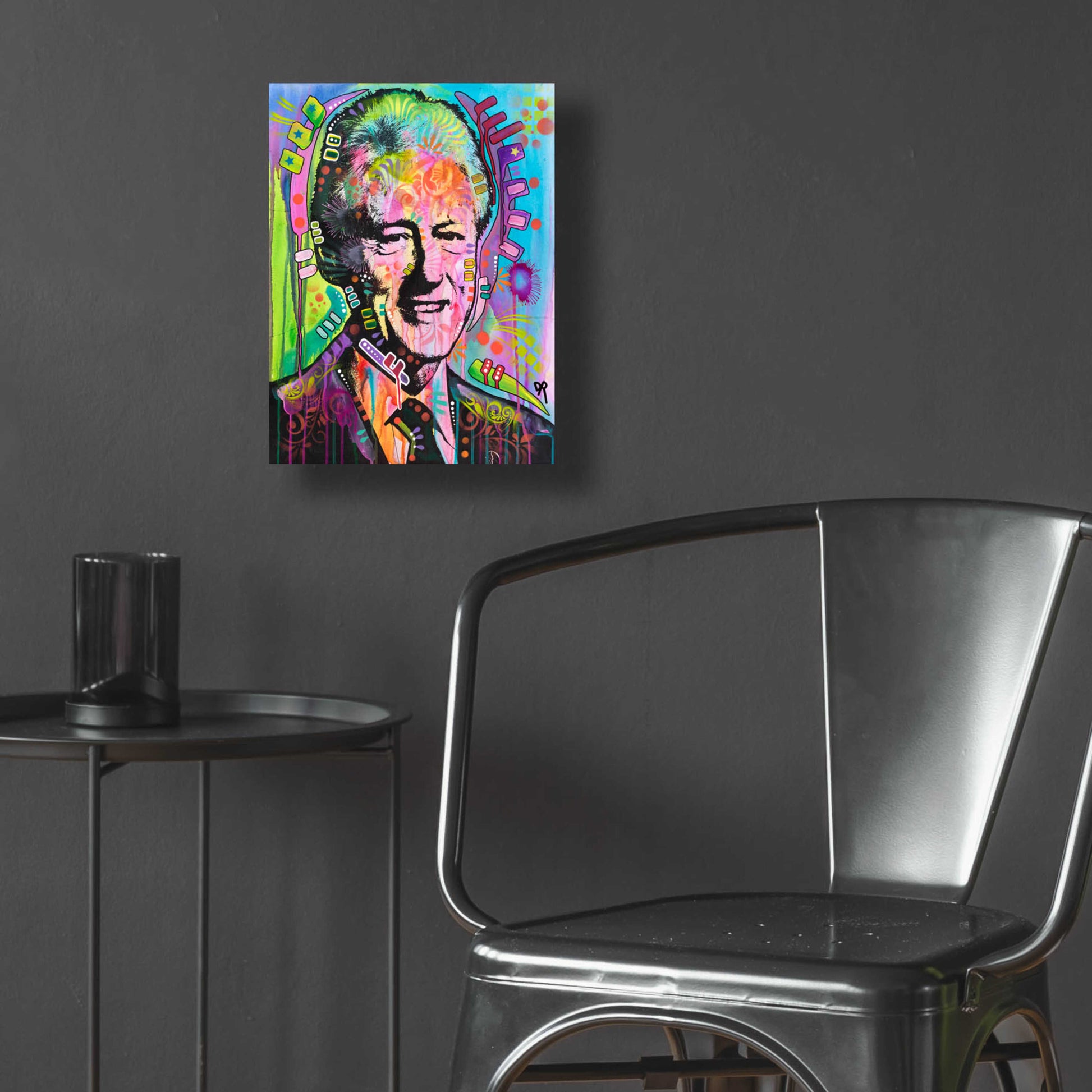 Epic Art 'Bill Clinton' by Dean Russo, Acrylic Glass Wall Art,12x16