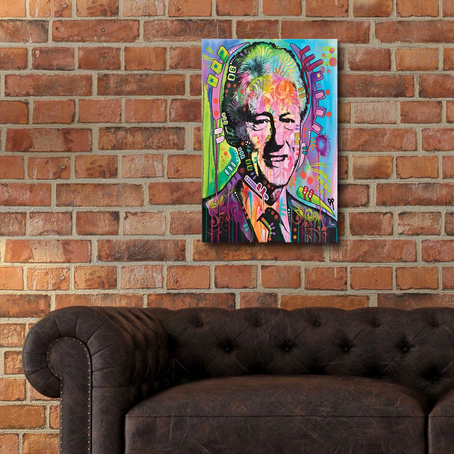 Epic Art 'Bill Clinton' by Dean Russo, Acrylic Glass Wall Art,16x24