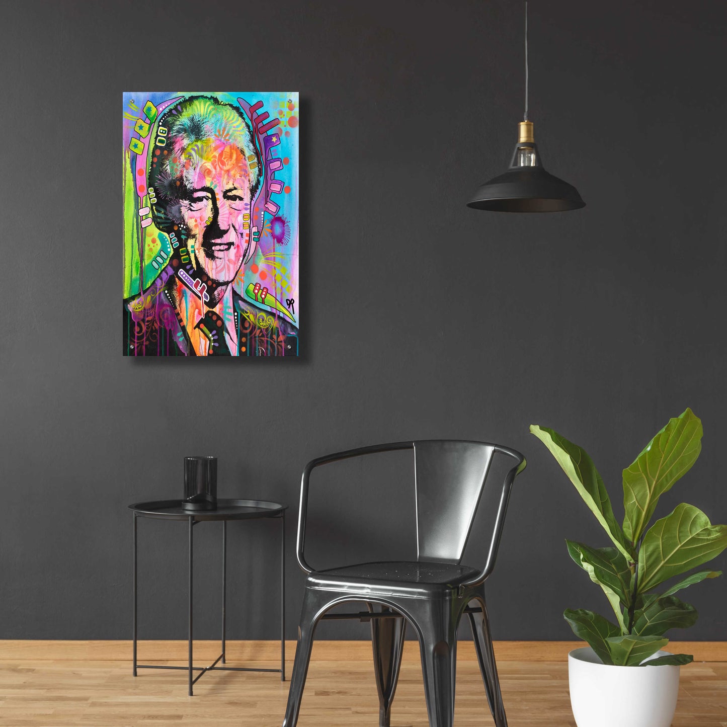 Epic Art 'Bill Clinton' by Dean Russo, Acrylic Glass Wall Art,24x36