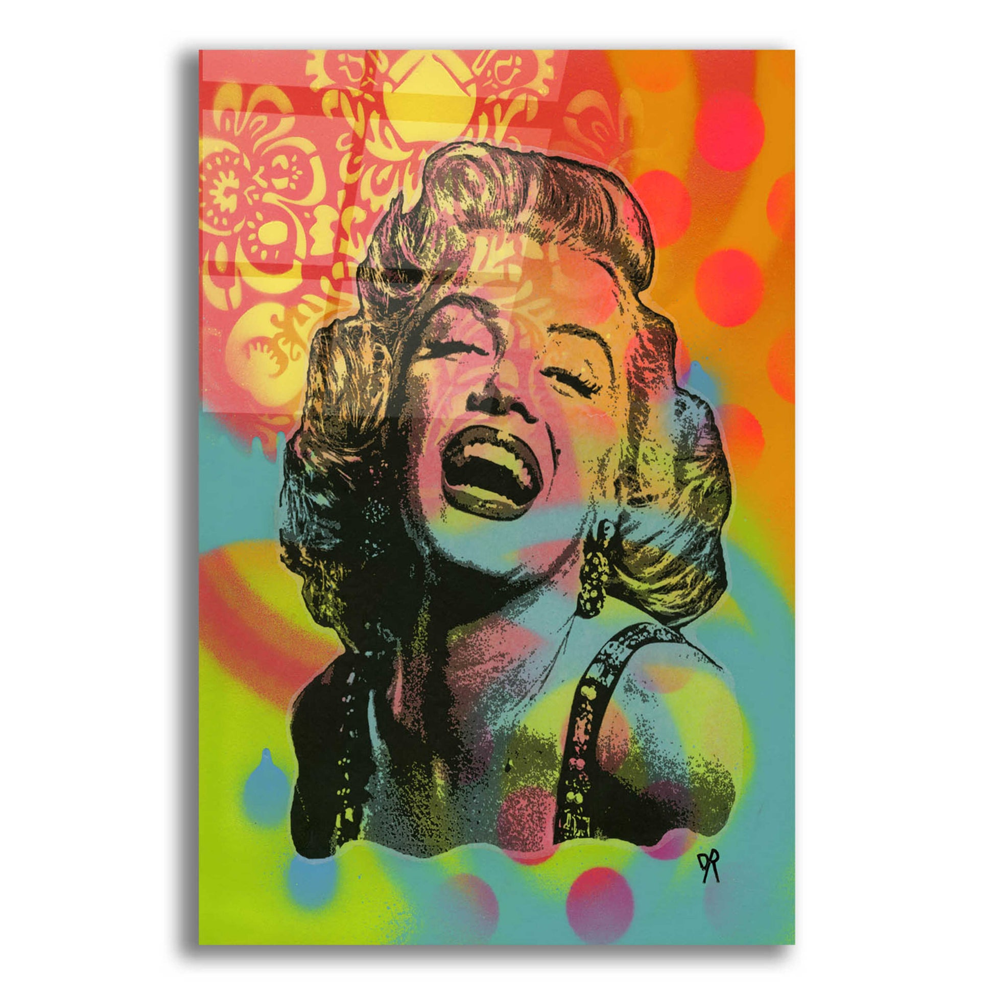 Epic Art 'Guffaw Marilyn' by Dean Russo, Acrylic Glass Wall Art,12x16