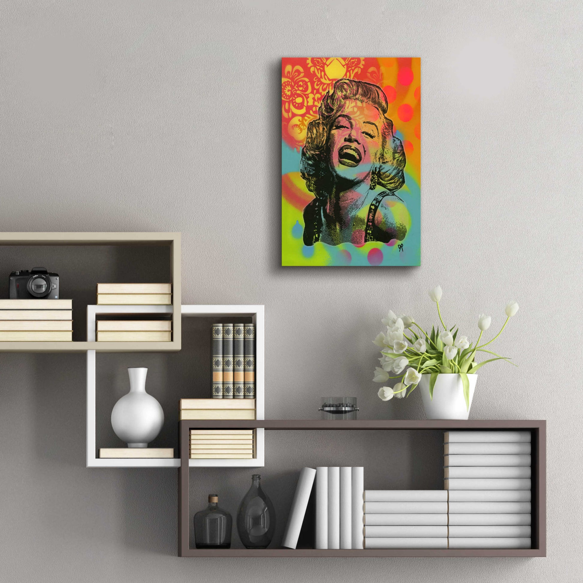 Epic Art 'Guffaw Marilyn' by Dean Russo, Acrylic Glass Wall Art,16x24