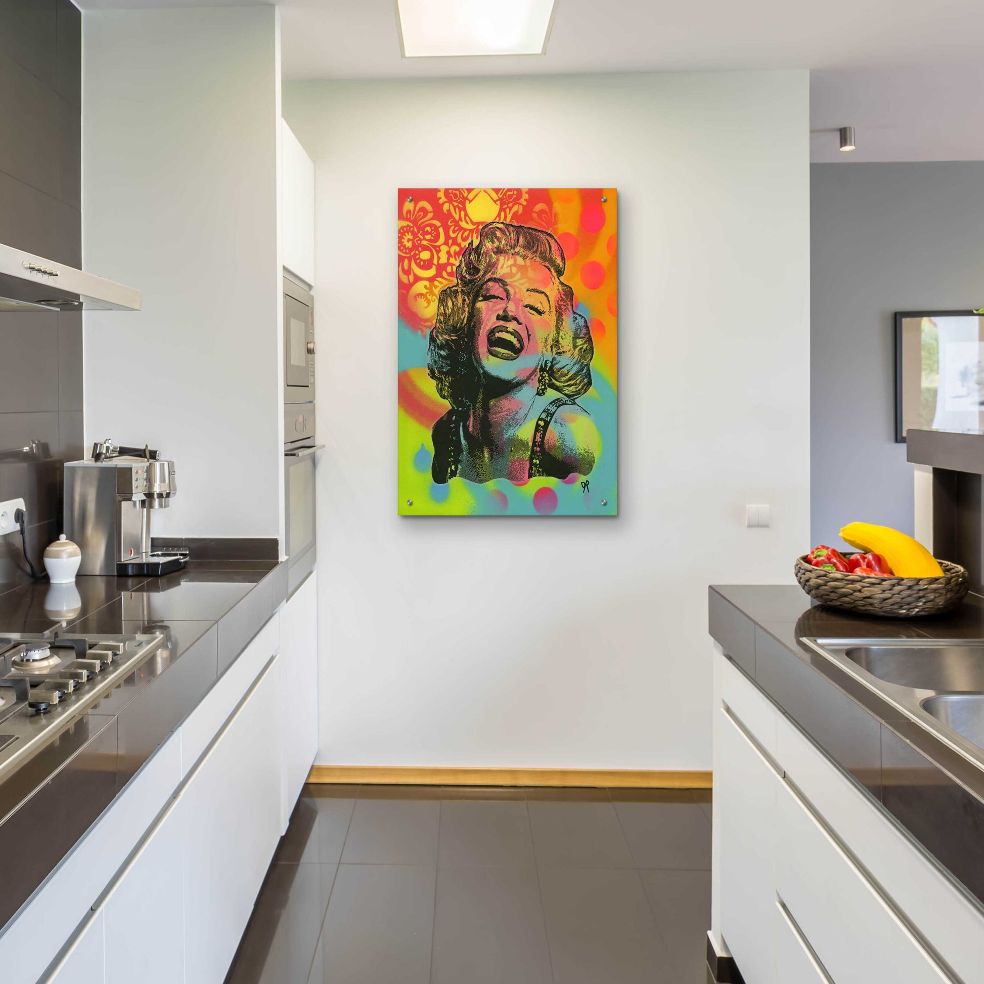 Epic Art 'Guffaw Marilyn' by Dean Russo, Acrylic Glass Wall Art,24x36