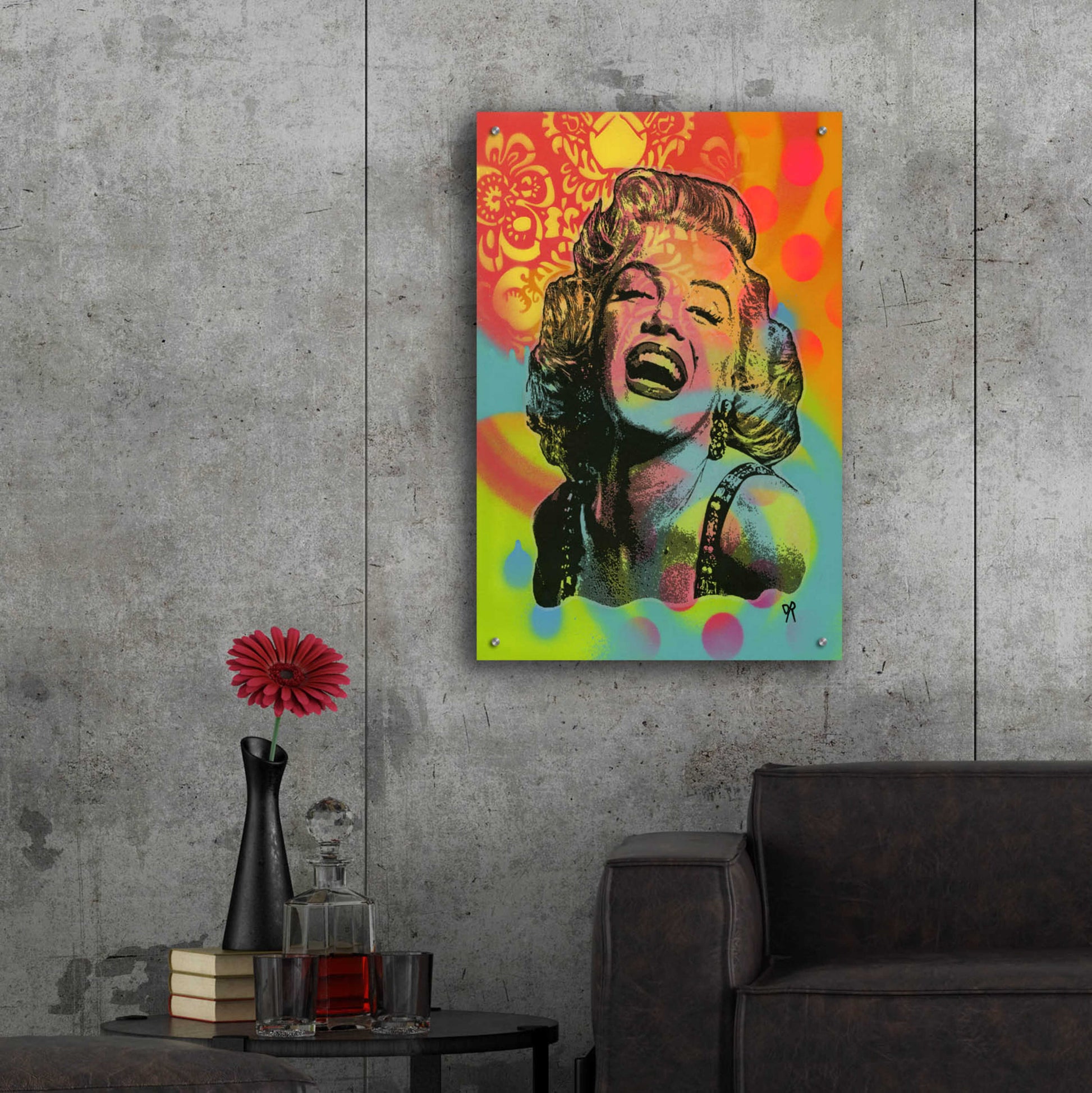 Epic Art 'Guffaw Marilyn' by Dean Russo, Acrylic Glass Wall Art,24x36