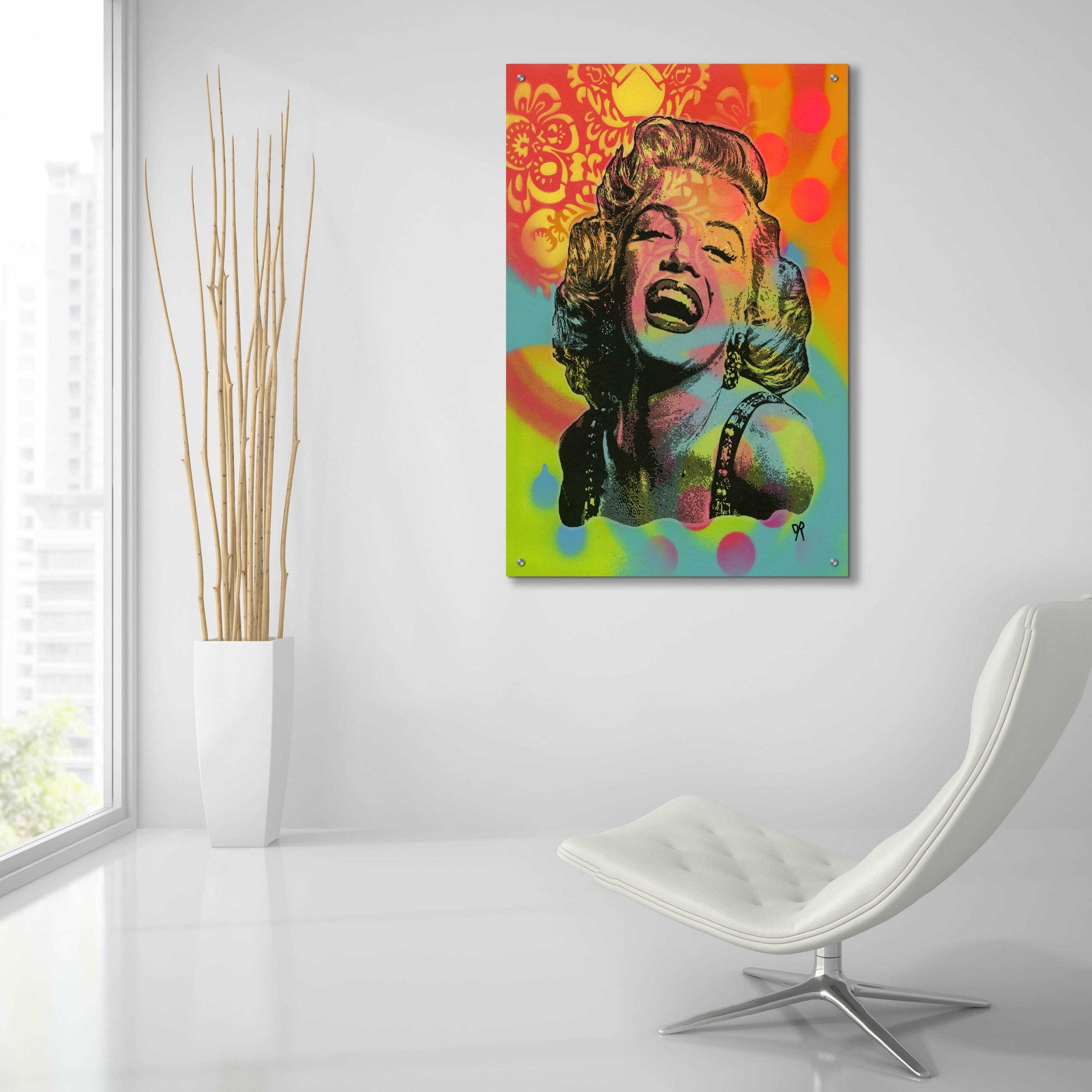 Epic Art 'Guffaw Marilyn' by Dean Russo, Acrylic Glass Wall Art,24x36