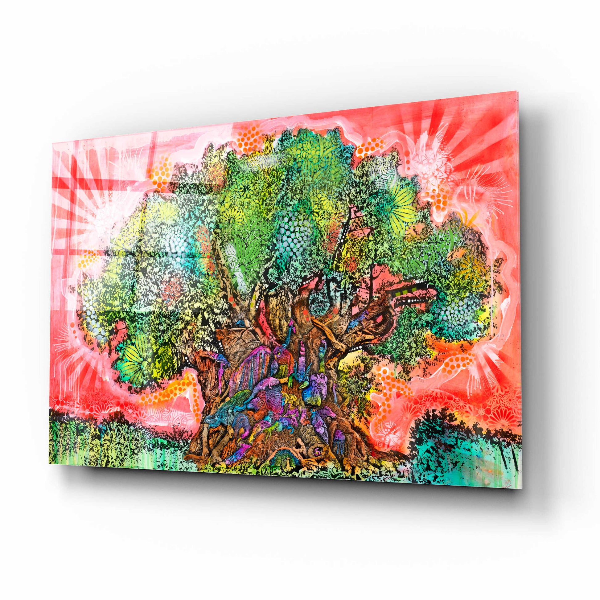 Epic Art 'Tree of Life' by Dean Russo, Acrylic Glass Wall Art,16x12