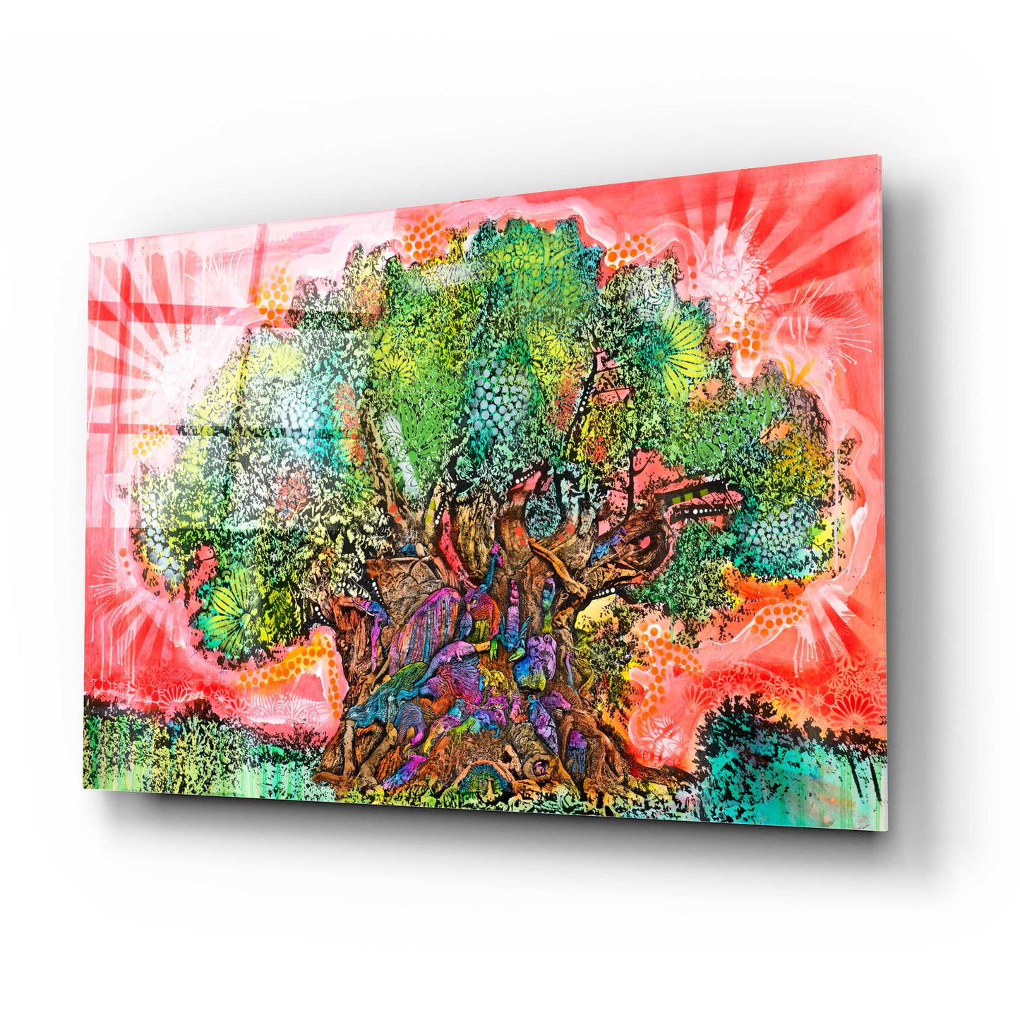 Epic Art 'Tree of Life' by Dean Russo, Acrylic Glass Wall Art,24x16