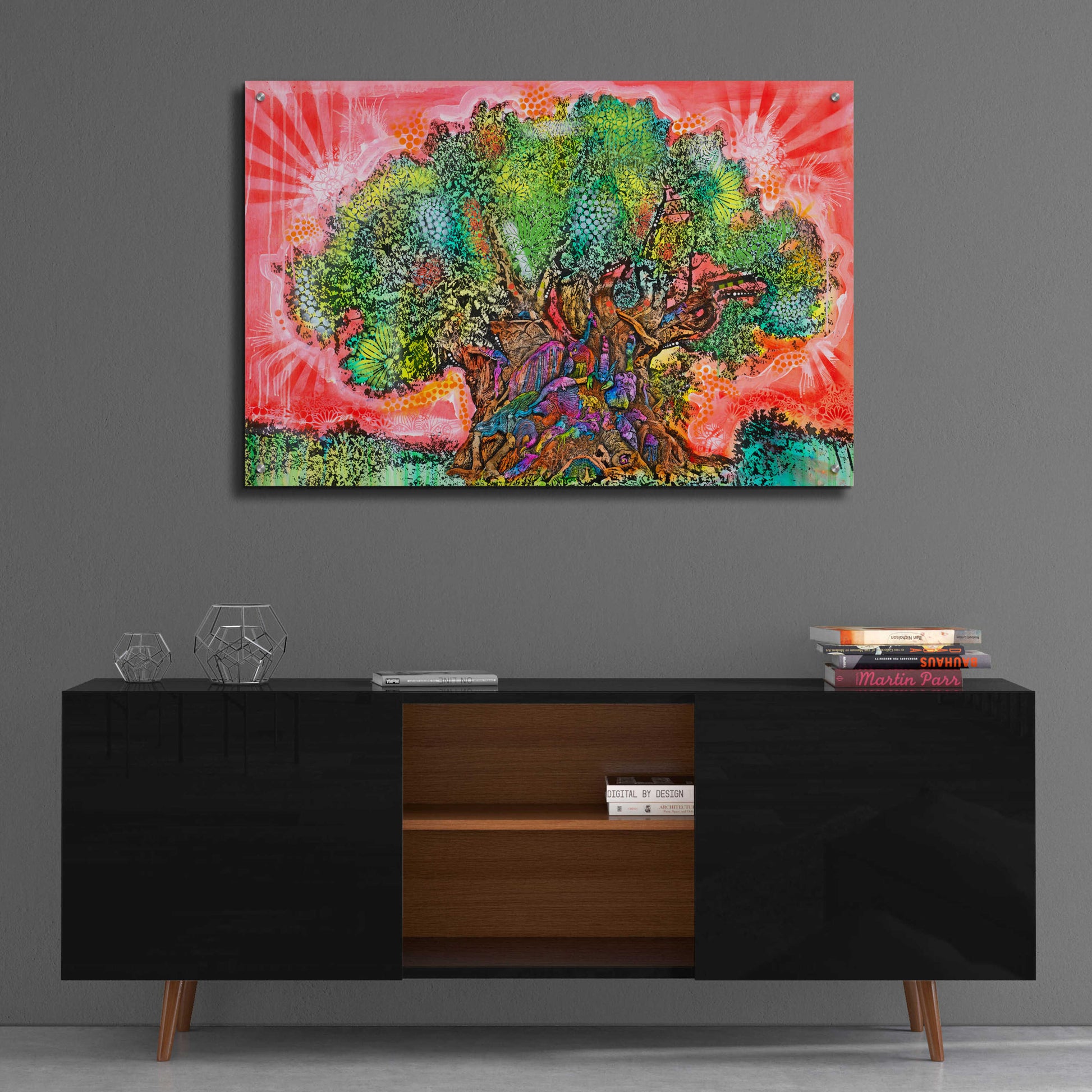 Epic Art 'Tree of Life' by Dean Russo, Acrylic Glass Wall Art,36x24