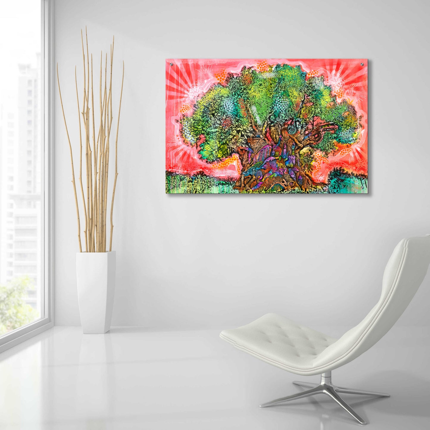 Epic Art 'Tree of Life' by Dean Russo, Acrylic Glass Wall Art,36x24