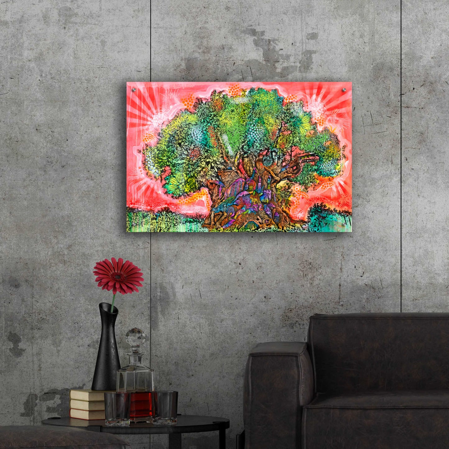 Epic Art 'Tree of Life' by Dean Russo, Acrylic Glass Wall Art,36x24