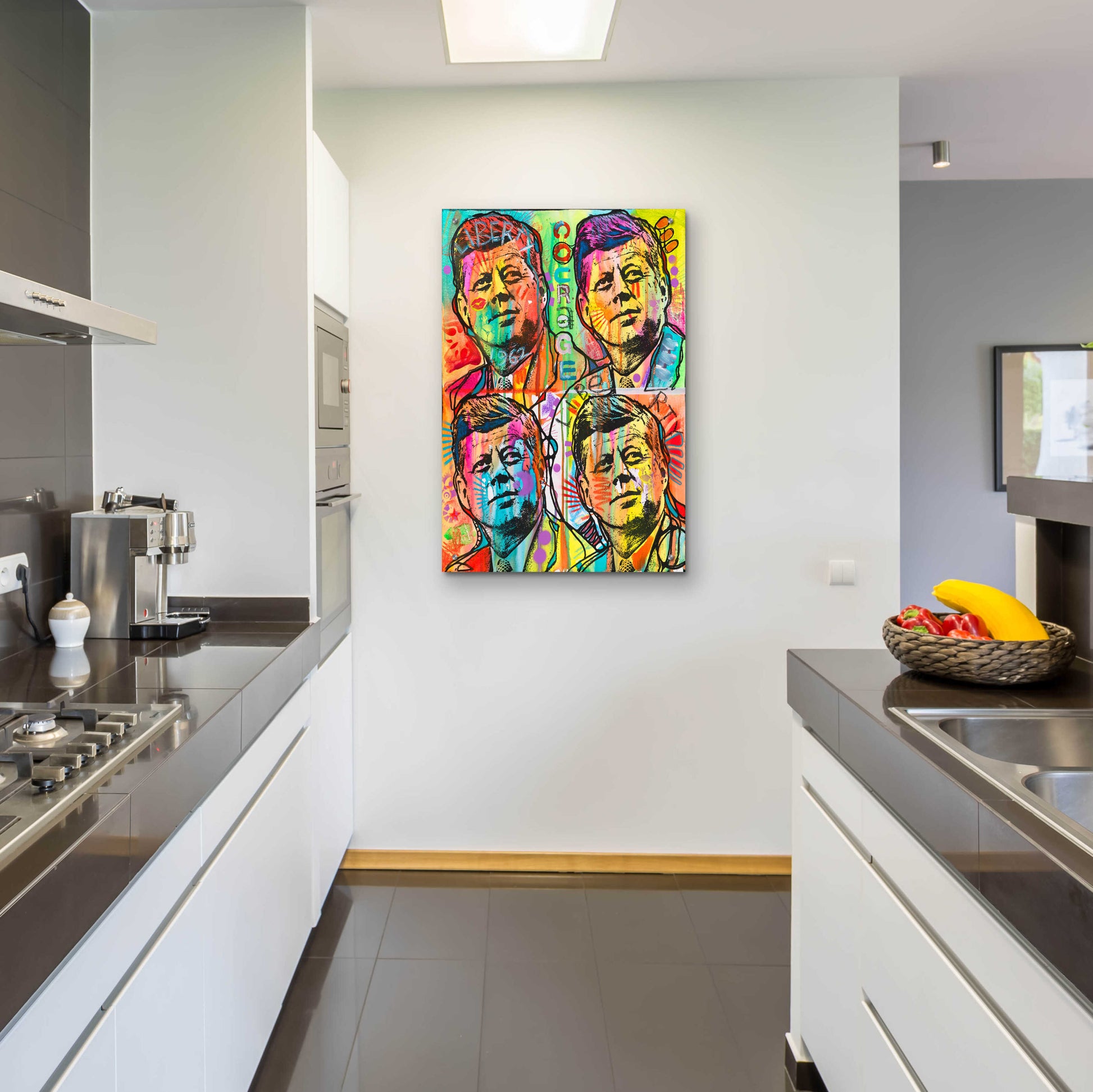 Epic Art 'JFk 4 up' by Dean Russo, Acrylic Glass Wall Art,24x36