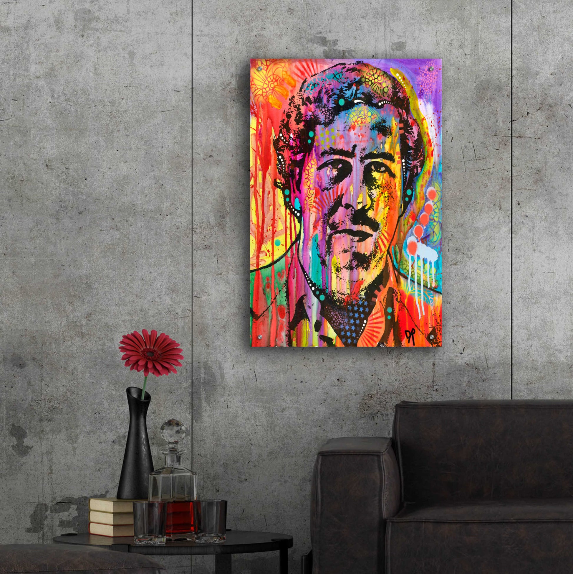 Epic Art 'Pablo Escobar' by Dean Russo, Acrylic Glass Wall Art,24x36