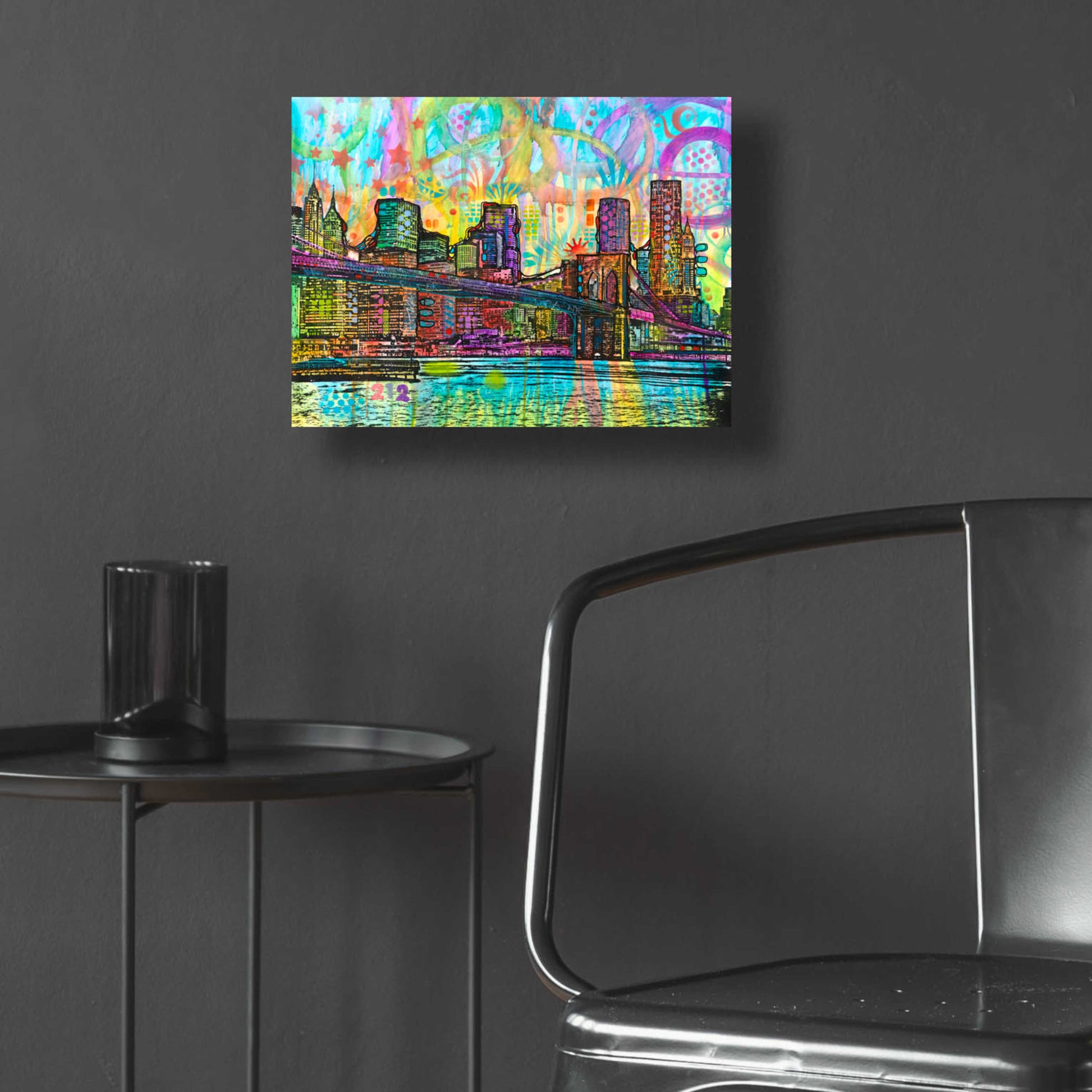 Epic Art 'NYC-Brooklyn Bridge' by Dean Russo, Acrylic Glass Wall Art,16x12