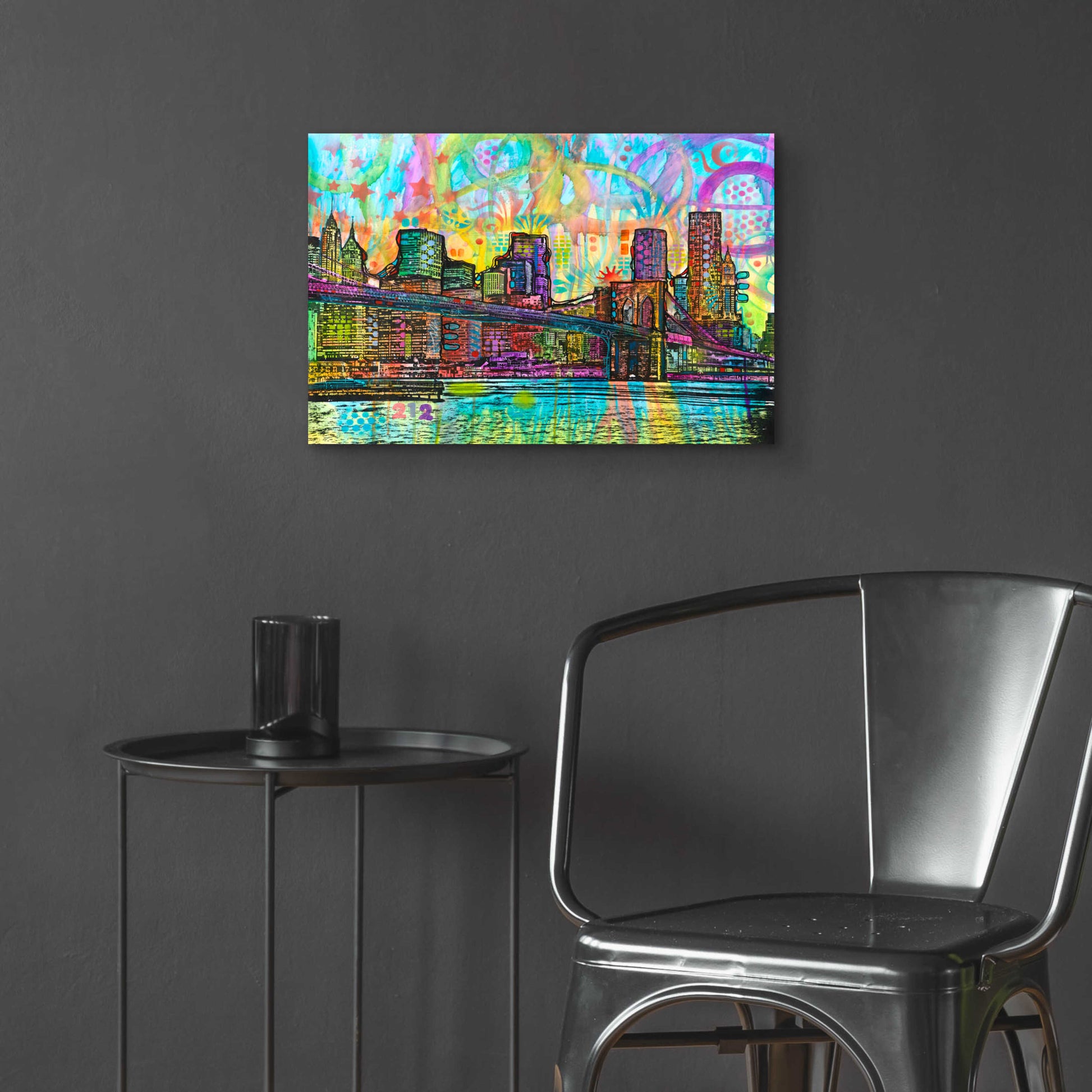 Epic Art 'NYC-Brooklyn Bridge' by Dean Russo, Acrylic Glass Wall Art,24x16