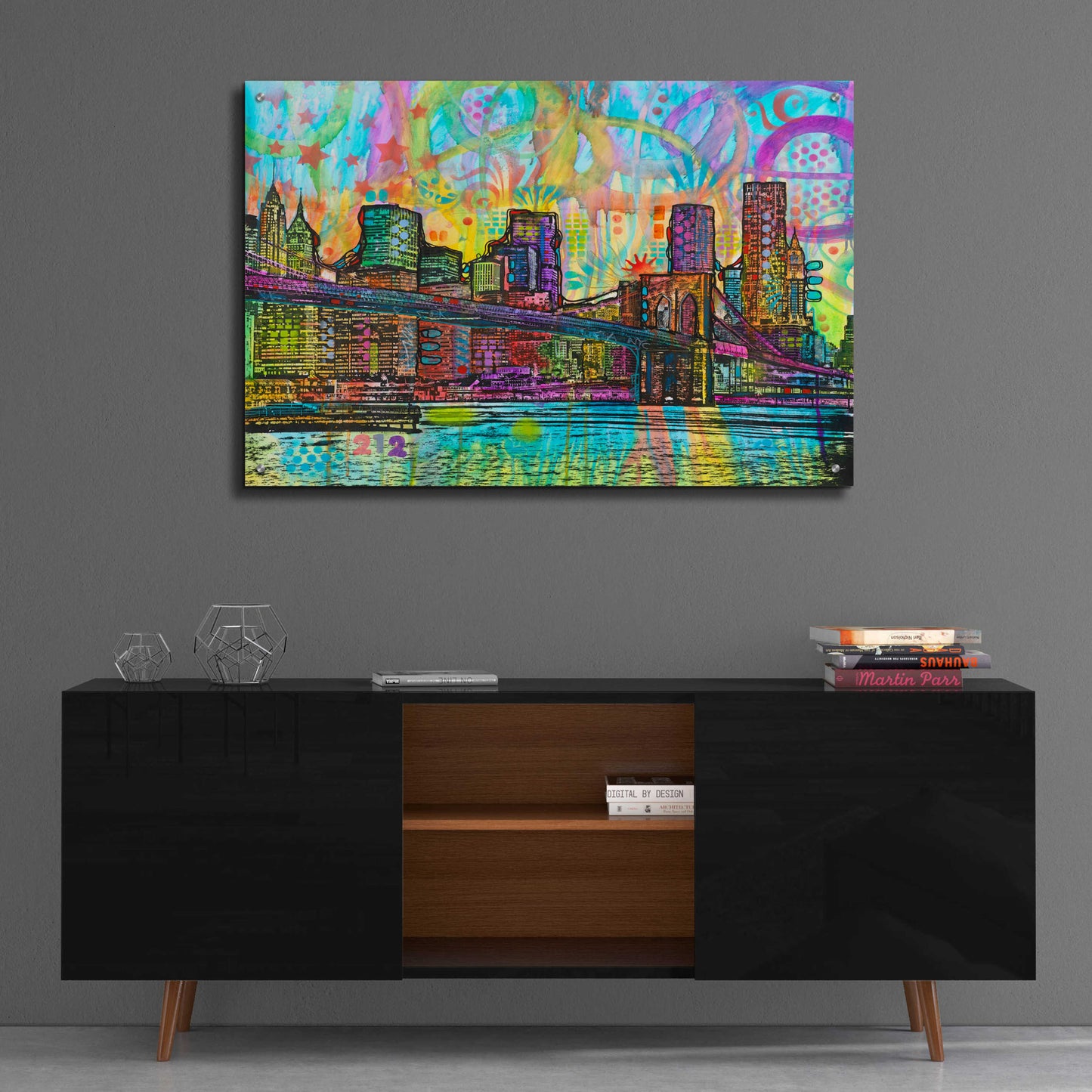 Epic Art 'NYC-Brooklyn Bridge' by Dean Russo, Acrylic Glass Wall Art,36x24